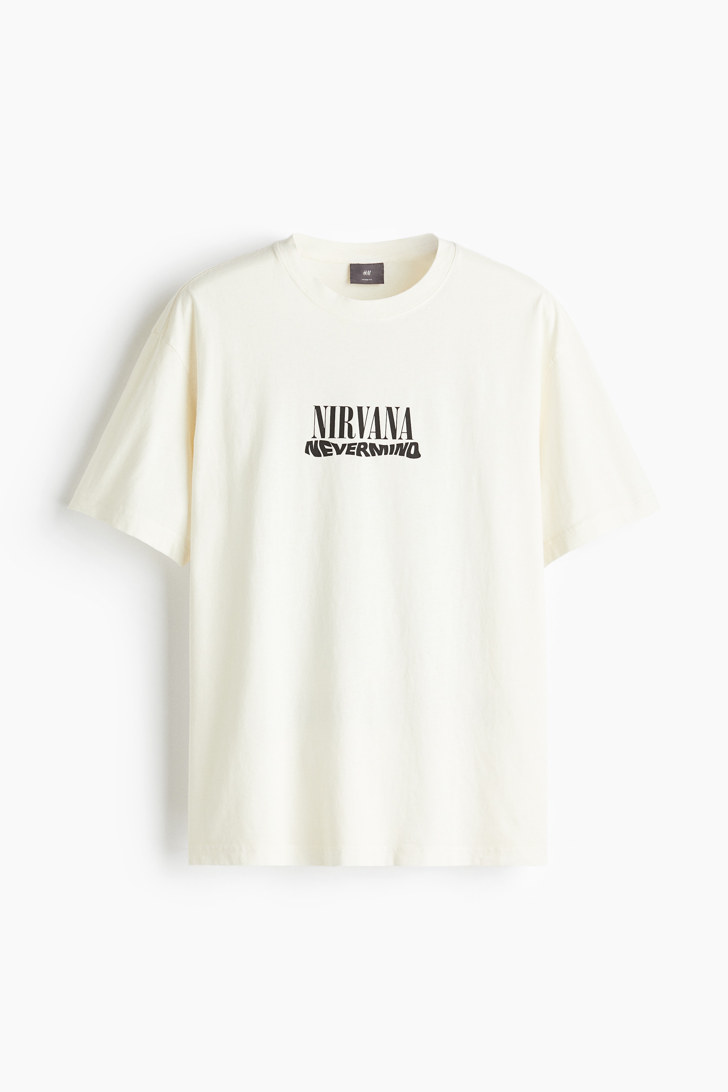 빈티지한 느낌과 부드러운 촉감의 티셔츠. 프린트가 있는 코튼 저지 소재. 리브드 마감된 라운드 네크라인. 드롭 숄더. 스트레이트 헴라인. 넉넉하지만 오버사이즈보다는 약간 피트되는 루즈핏 실루엣. 이미지