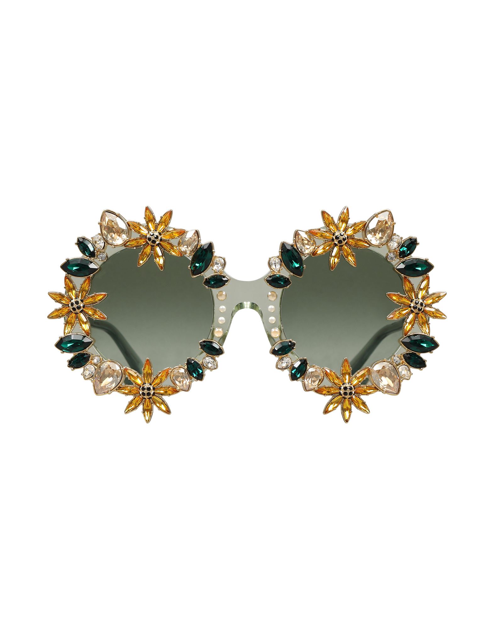 메탈, 크리스탈, 라운드 스타일, 틴티드 렌즈. 이미지