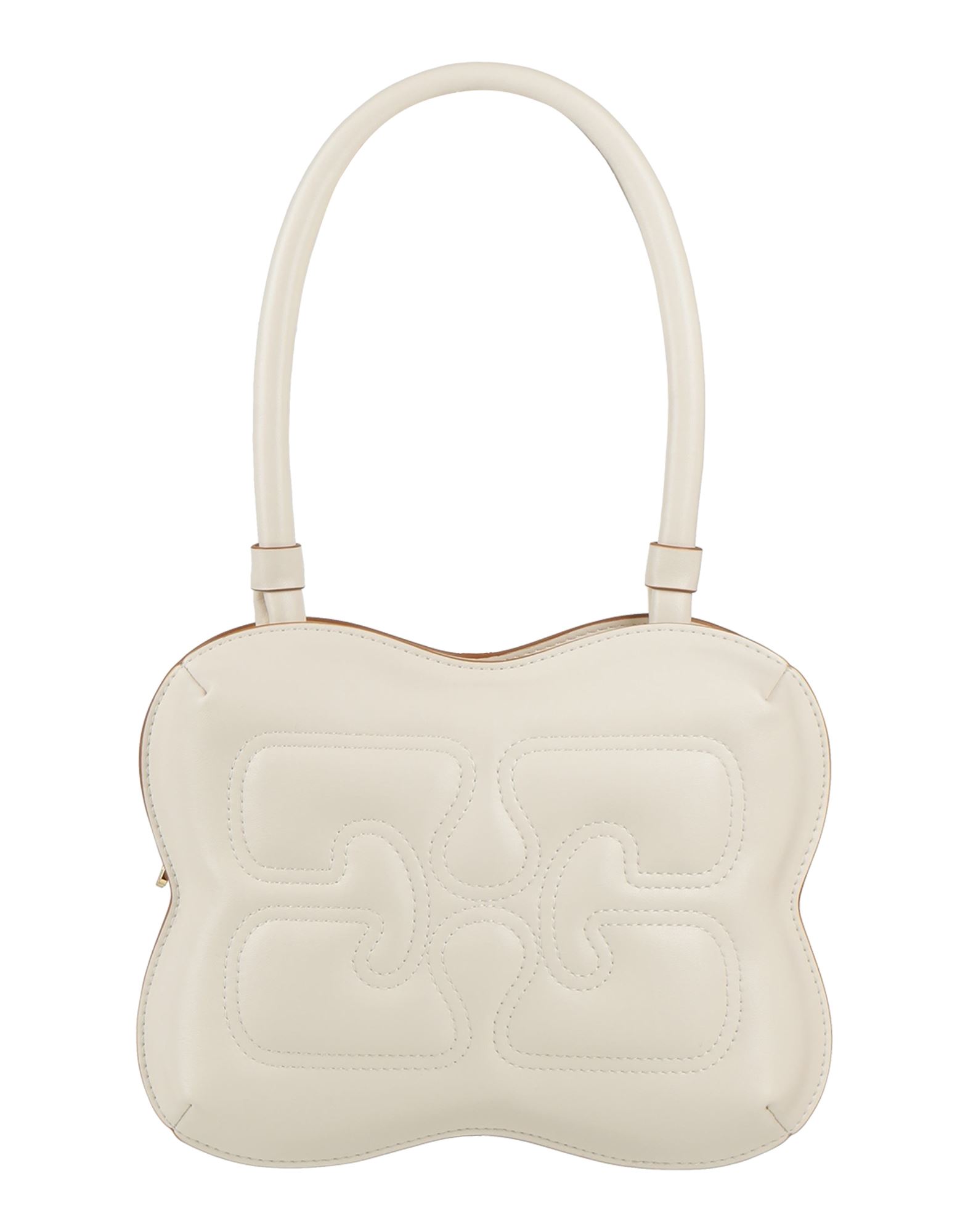 핸드백, 가죽, 솔리드 컬러, 브랜드 로고, 지퍼 여밈, 안감있음, 싱글 핸들, 미디엄 스타일, 동물성 비섬유 자재 함유. 이미지