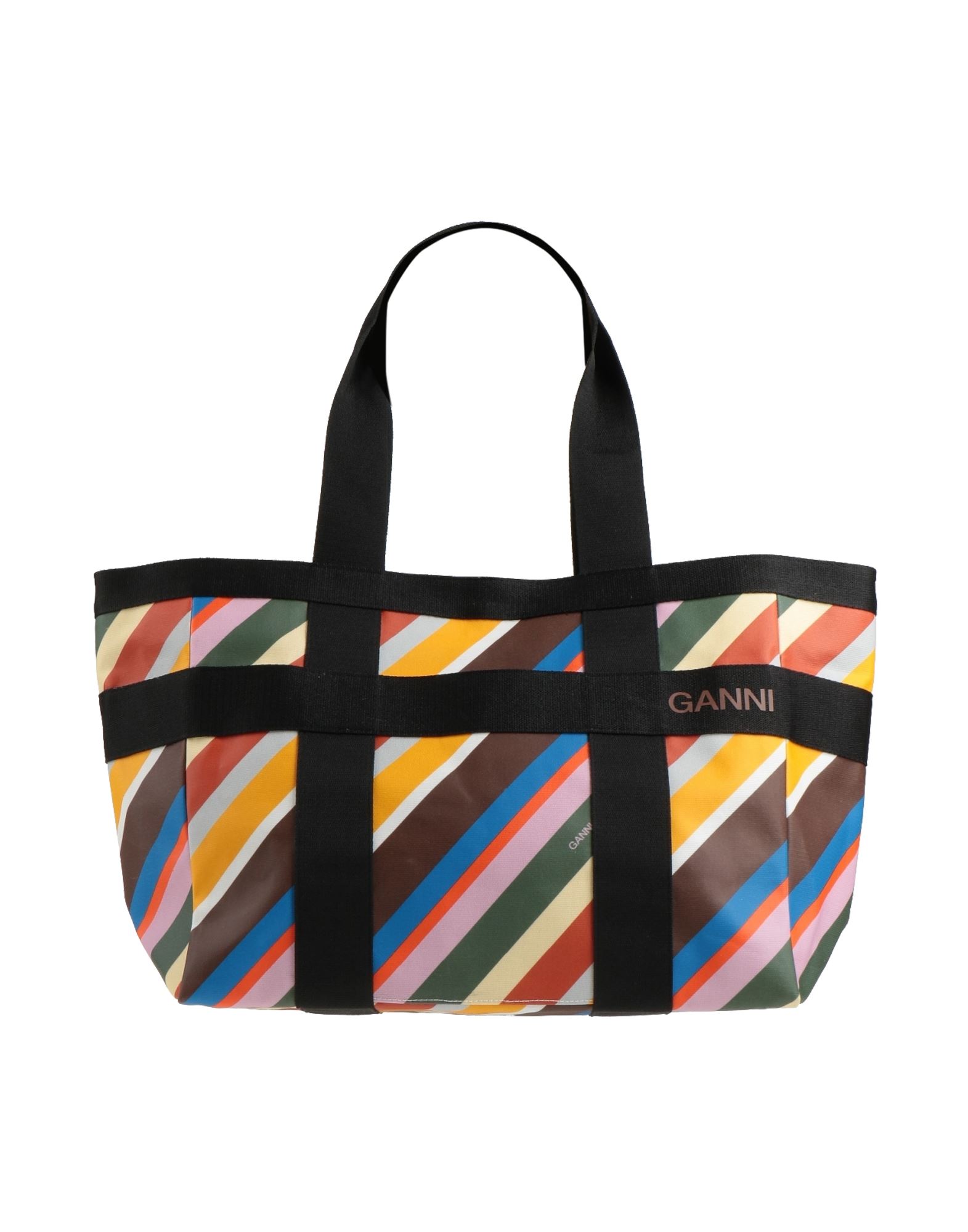 맥시, 캔바스, 코팅 효과, 브랜드 로고, 스트라이프, 안감있음, 스냅버튼, 내부 지퍼 포켓, 더블 핸들, 데이타임, 토트백. 이미지