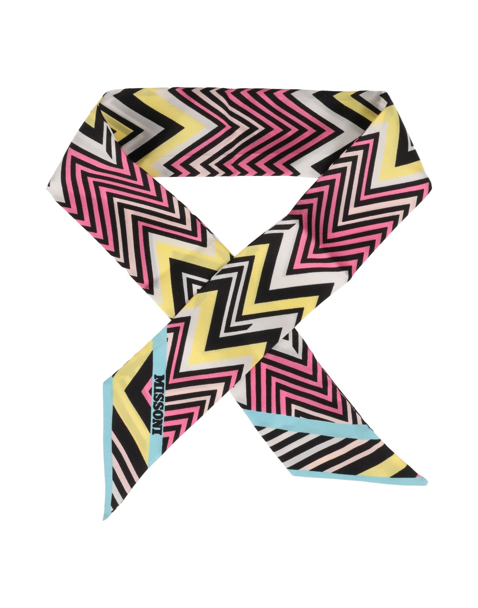 스카프 & 머플러, 새틴, 시그니처 프린트, 브랜드 로고, 드라이클리닝, 표백 금지, 건조기 사용불가. 이미지