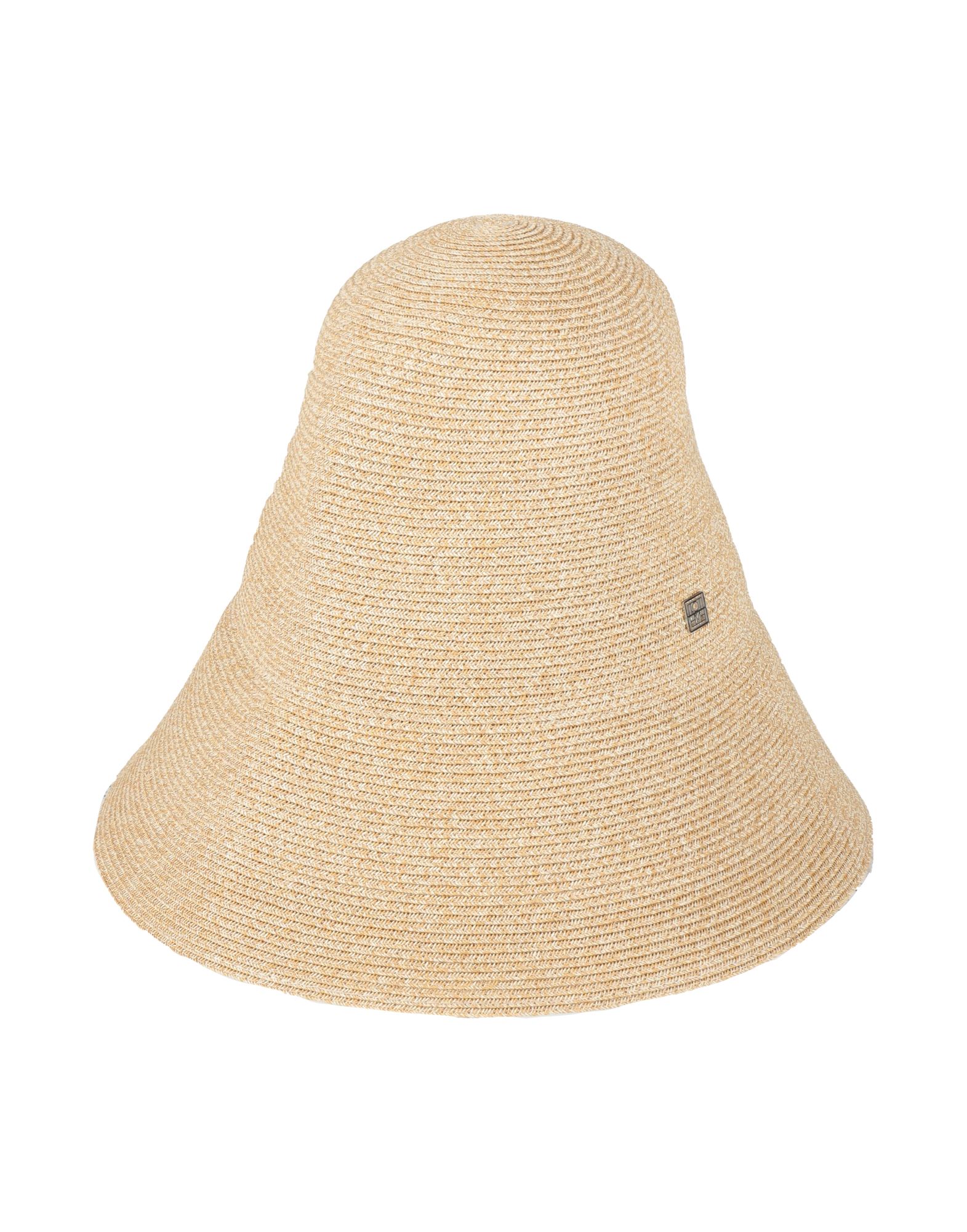 버킷 햇, 밀짚, 그로그랭, 솔리드 컬러, 브랜드 로고. 이미지