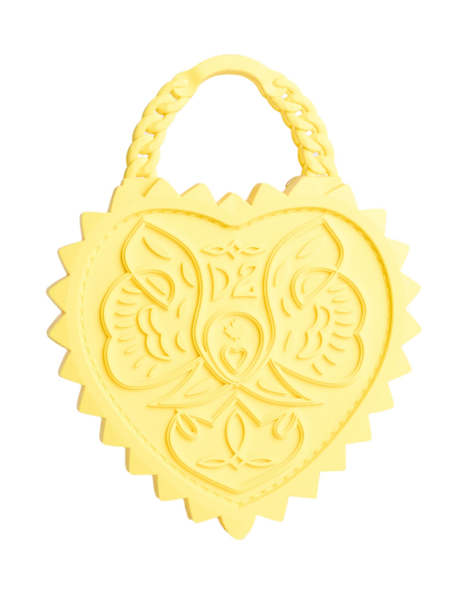 핸드백, 플라스틱, 솔리드 컬러, 브랜드 로고, 플랩 클로져, 안감없음, 더블 핸들, 미디엄 스타일. 이미지