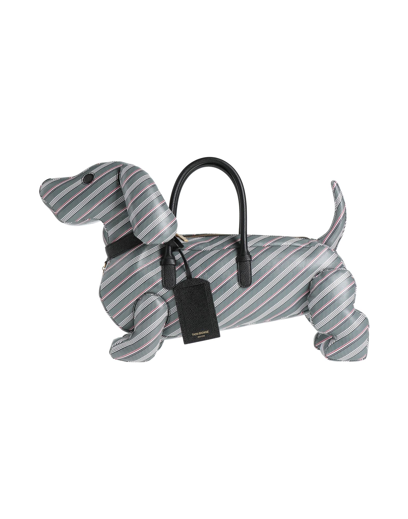 핸드백, 가죽, 스트라이프, 브랜드 로고, 지퍼 여밈, 안감있음, 내부 포켓, 맥시 스타일, 동물성 비섬유 자재 함유. 이미지