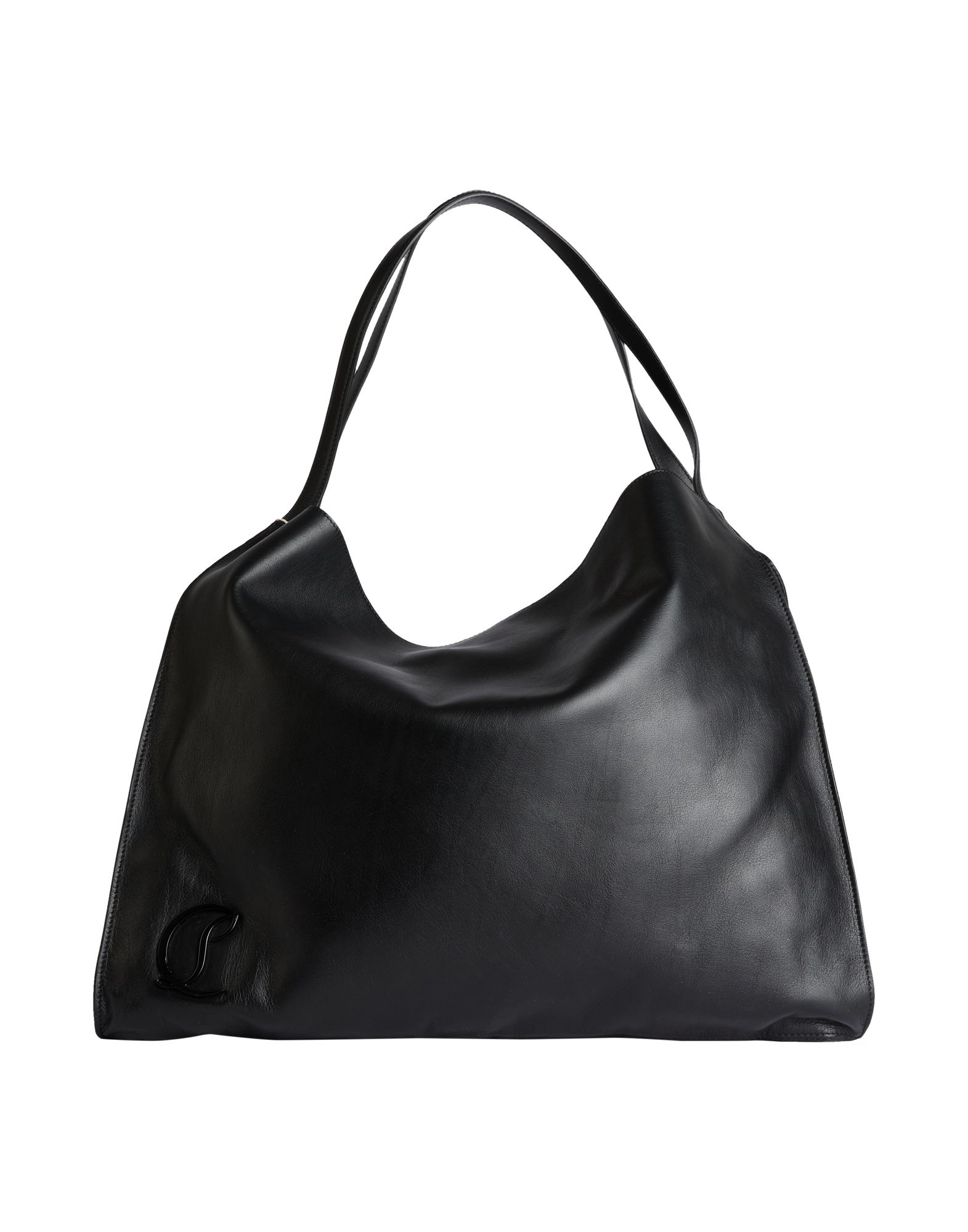 쇼퍼백, 가죽, 솔리드 컬러, 브랜드 로고, 내부 컴파트먼트, 내부 지퍼 포켓, 더블 핸들, 맥시 스타일, 동물성 비섬유 자재 함유. 이미지