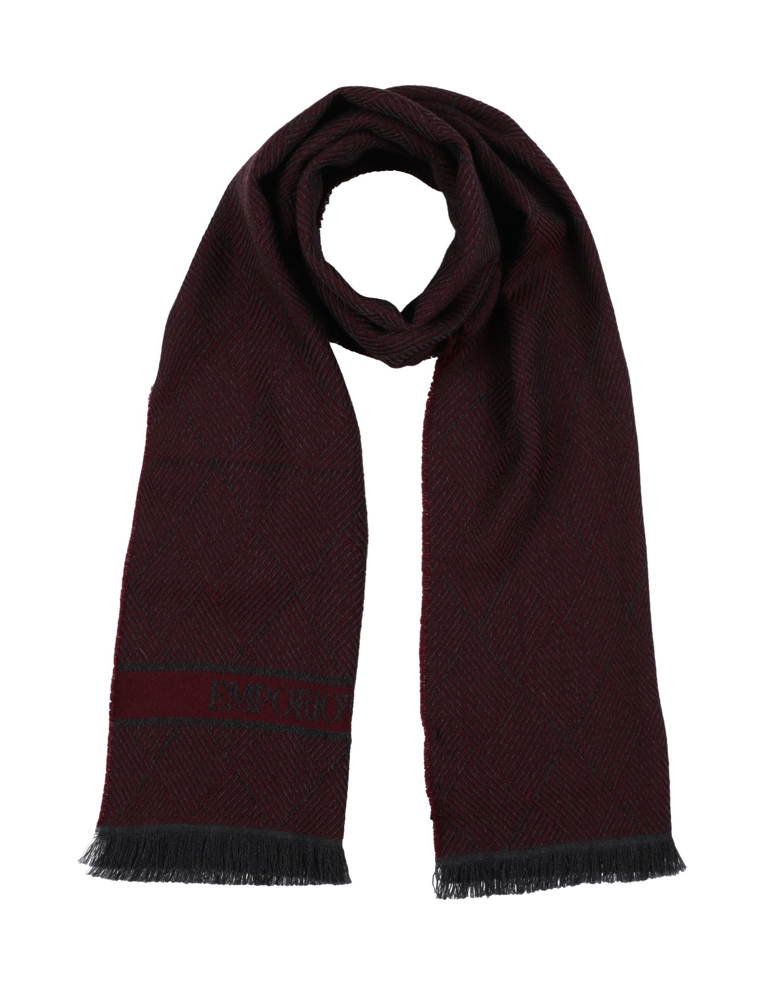 스카프 & 머플러, 울, 플란넬, 투톤 패턴, 브랜드 로고, 드라이클리닝, 표백 금지, 건조기 사용불가. 이미지