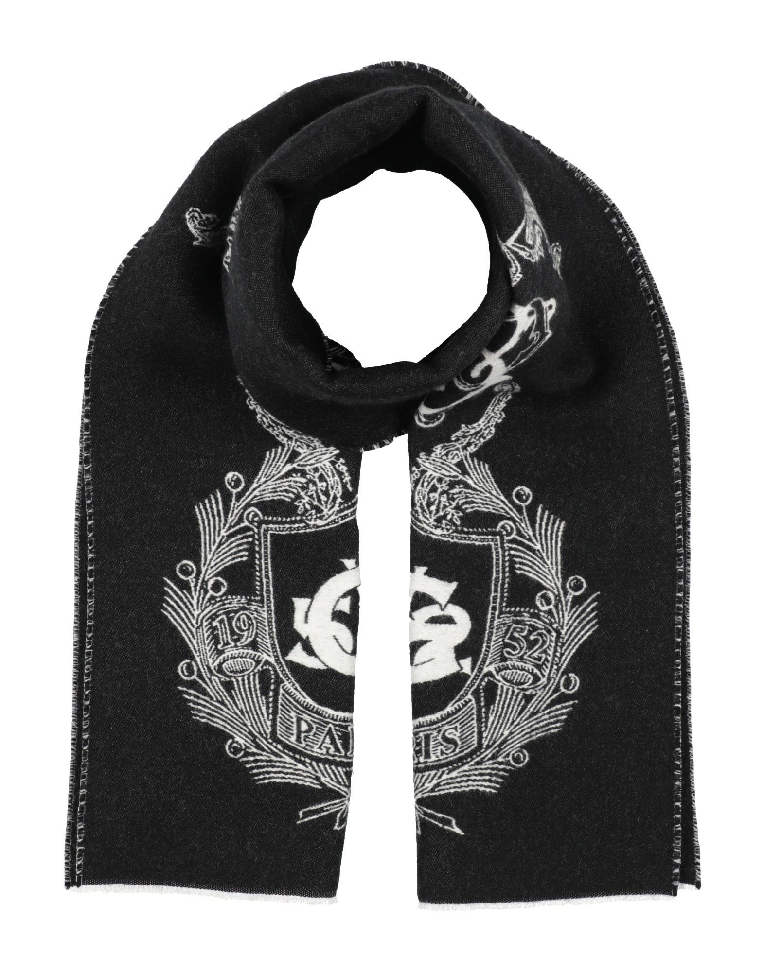 스카프 & 머플러, 플란넬, 투톤 패턴, 브랜드 로고, 드라이클리닝, 표백 금지, 건조기 사용불가. 이미지