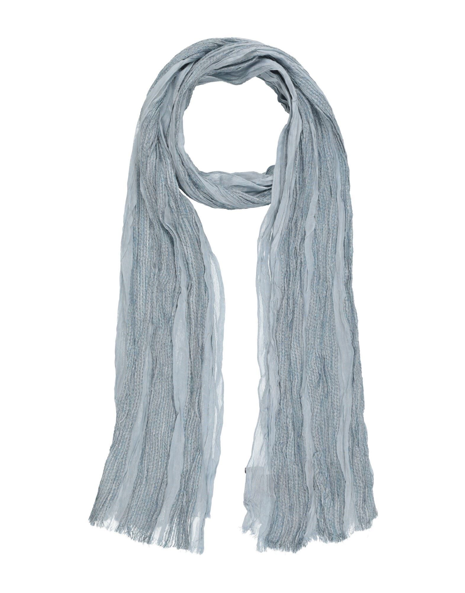 스카프 & 머플러, 우븐, 구김 효과, 장식 디테일 솔리드 컬러, 자수 장식, 메탈릭 트리밍, 드라이클리닝, 표백 금지, 건조기 사용불가. 이미지