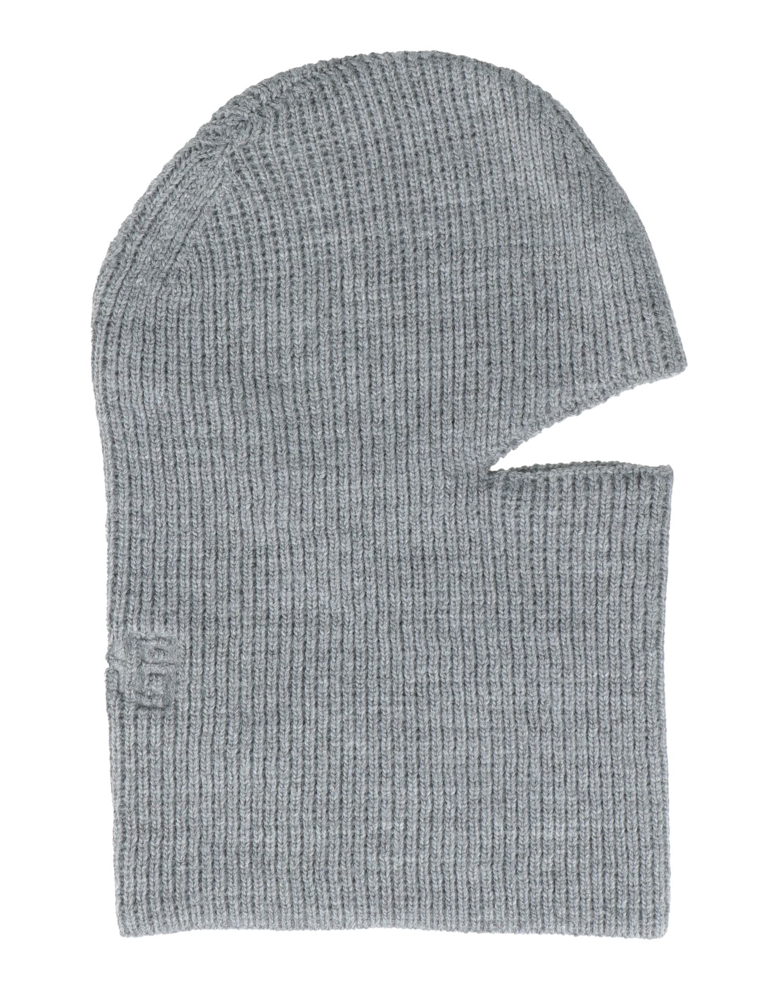 발라클라바, 니트 소재, 미디엄웨이트 니트, 자수 로고 장식, 멜란지, 드라이클리닝, 표백 금지, 건조기 사용불가. 이미지