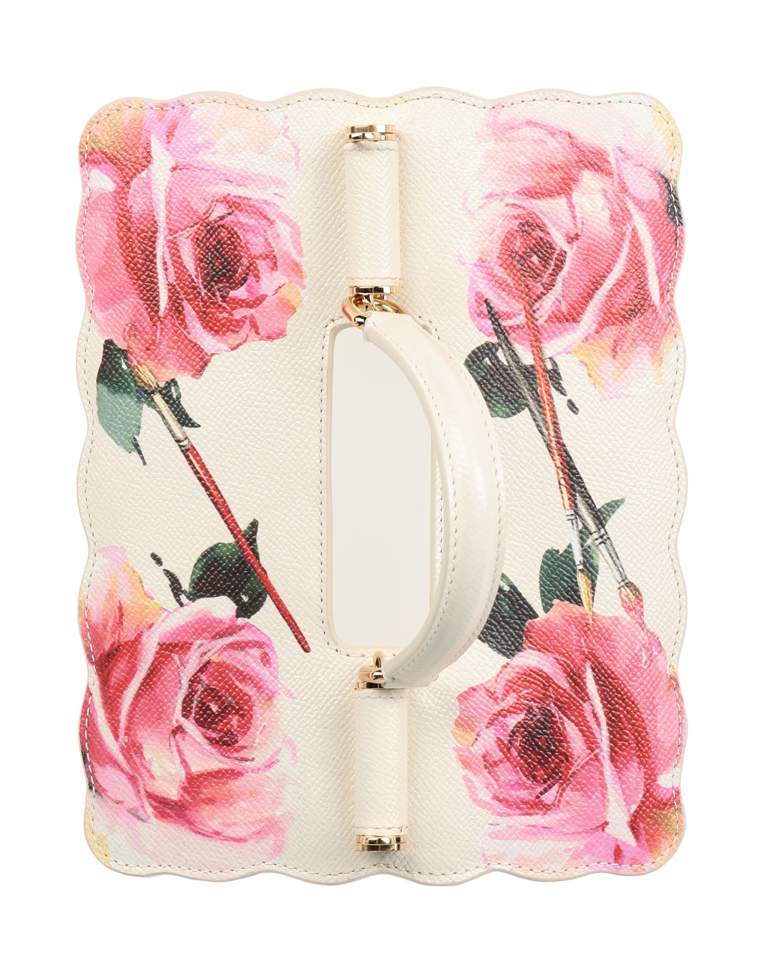 텍스처드 가죽, 플로럴 모티브, 장식 부착 없음, 싱글 핸들, 동물성 비섬유 자재 함유. 이미지