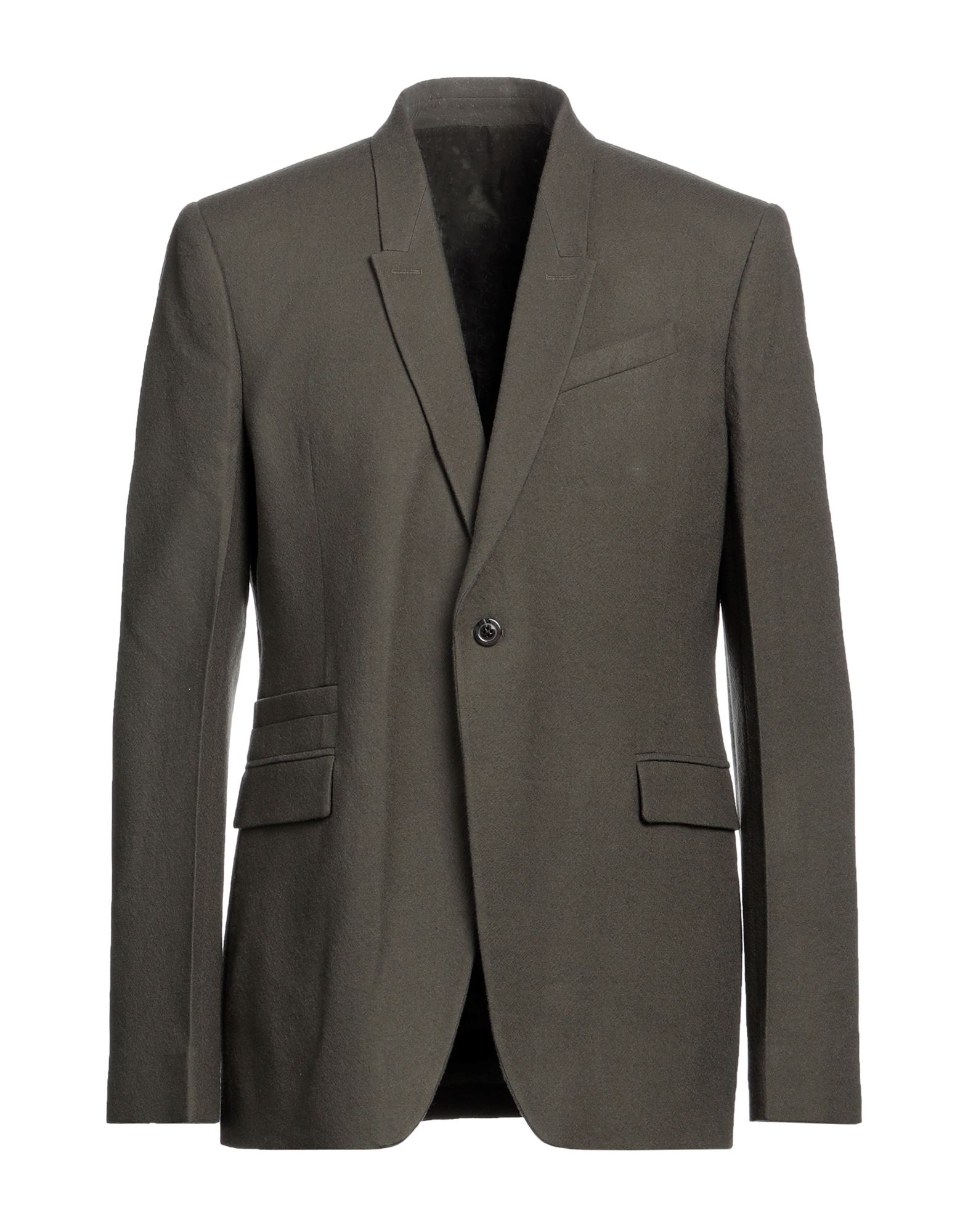 플란넬, 장식 부착 없음, 솔리드 컬러, 라펠, 싱글브레스티드, 롱 슬리브, 안감있음, 1 버튼, 멀티 포켓, 싱글브레스티드 자켓. 이미지