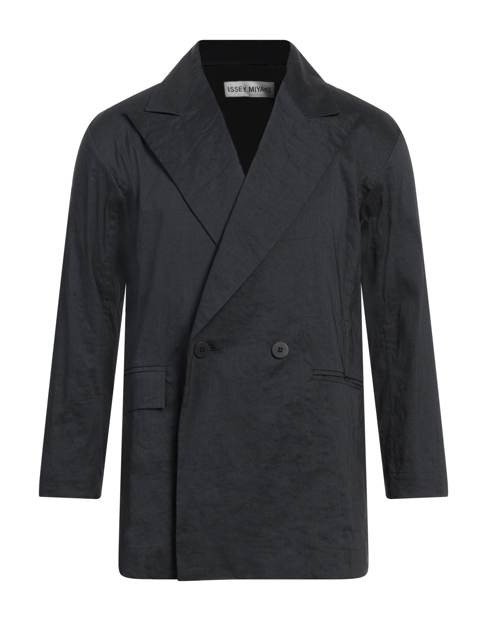 더블 브레스티드 블레이저, 우븐, 솔리드 컬러, 장식 부착 없음, 라펠, 롱 슬리브, 안감없음, 버튼 여밈, 멀티 포켓, 세탁기로 세탁, 표백 금지, 건조기 사용불가. 이미지