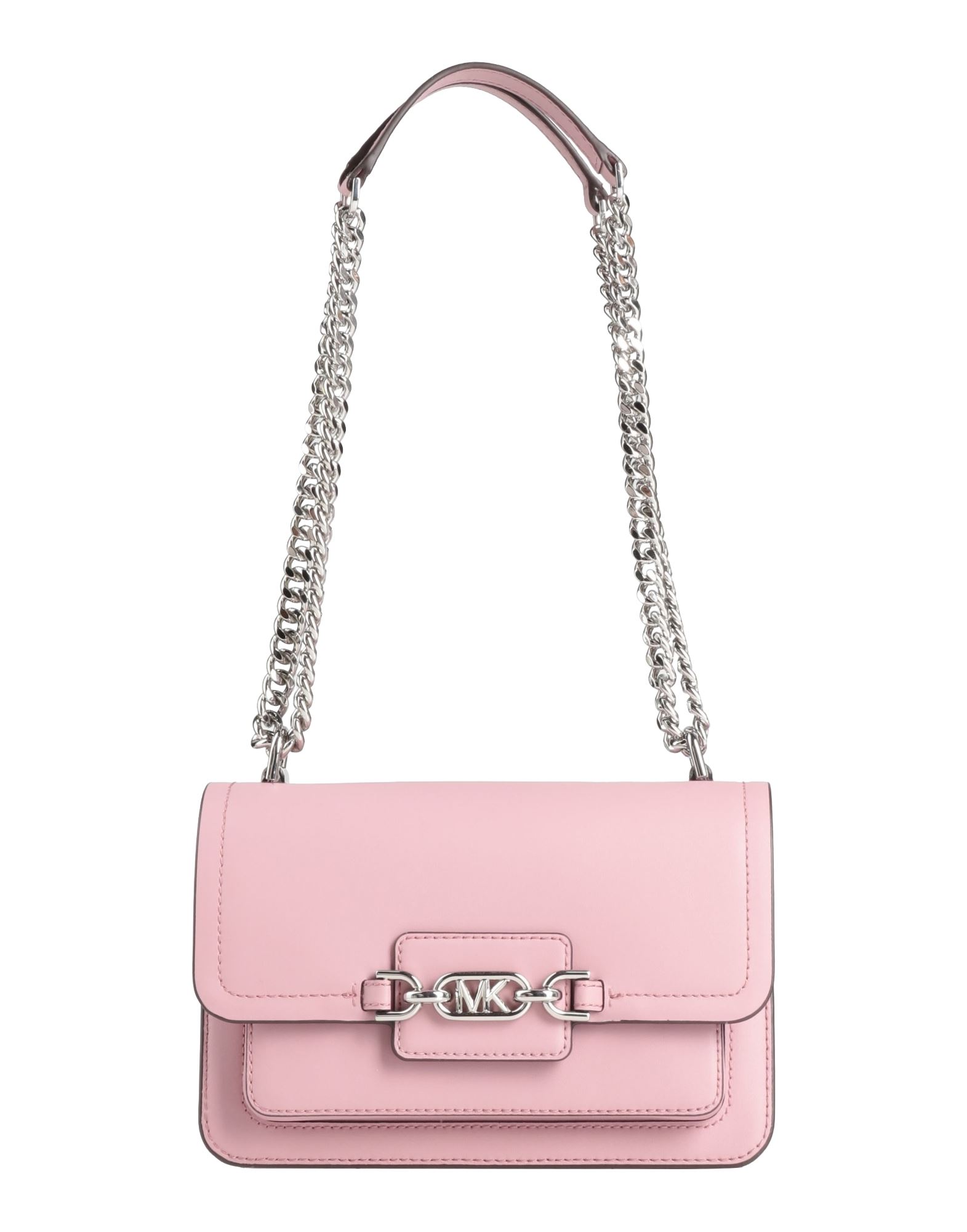 플랩백, 가죽, 솔리드 컬러, 브랜드 로고, 마그네틱 클로져, 안감있음, 카드 수납공간, 더블 핸들, 스티프 바닥, 미디엄 스타일, 동물성 비섬유 자재 함유. 이미지