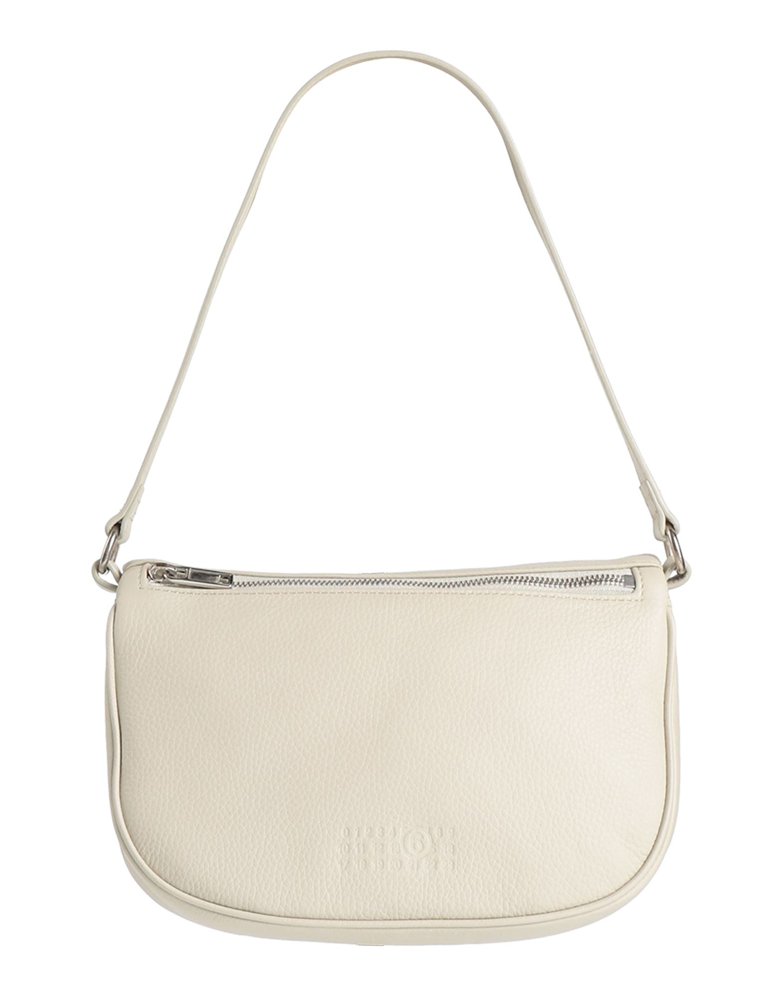 핸드백, 미디엄 스타일, 페블 효과 가죽, 솔리드 컬러, 브랜드 로고, 지퍼 여밈, 안감있음, 싱글 핸들, 동물성 비섬유 자재 함유. 이미지