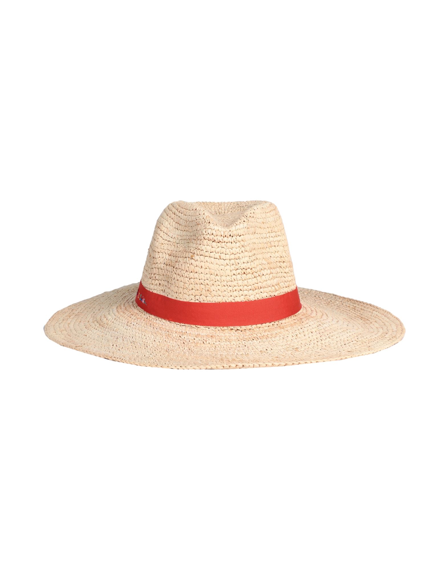 비치 햇, 그로그랭, 라피아, 장식 디테일 솔리드 컬러, 장식 효과, 미디움 브림. 이미지