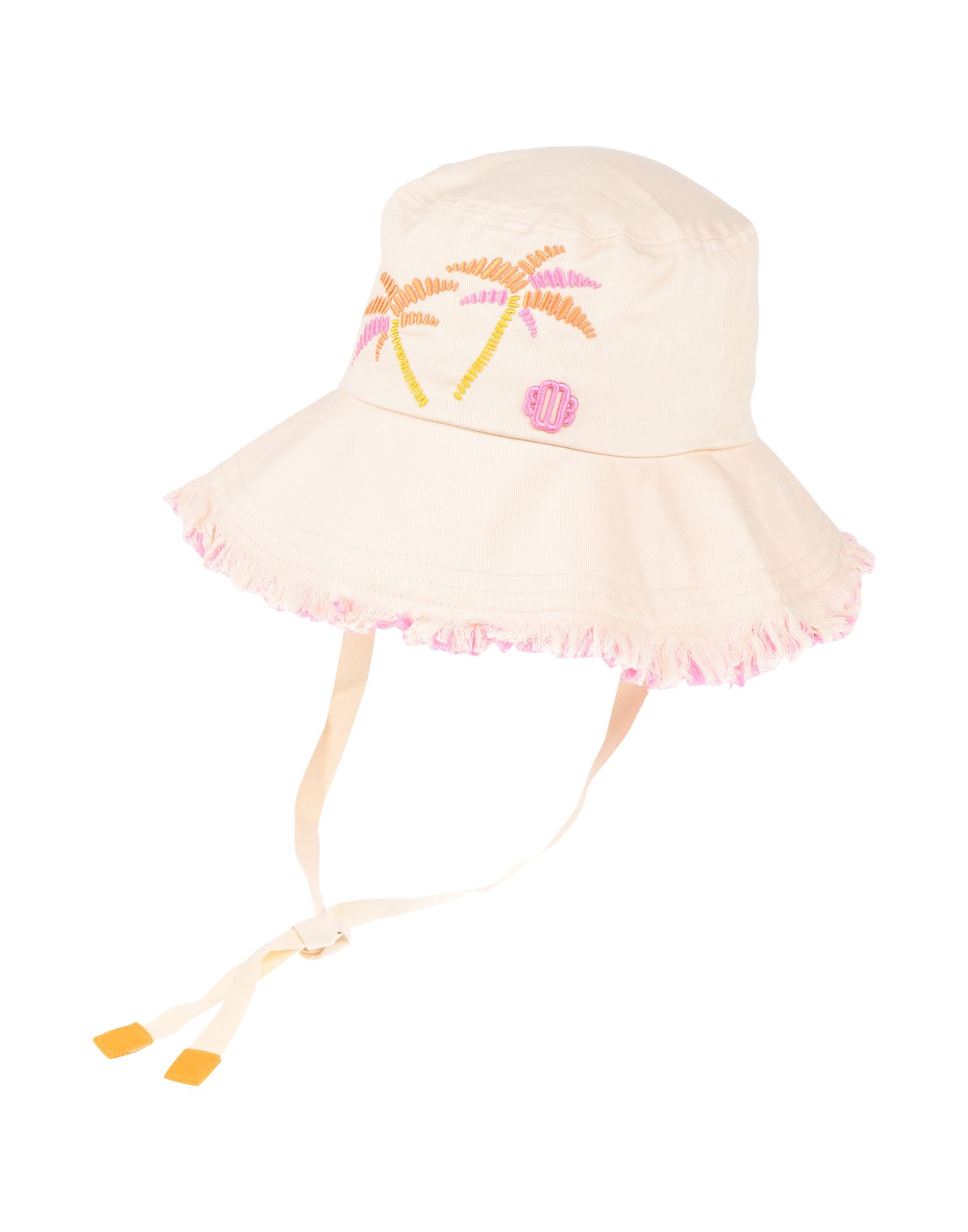 버킷 햇, 개버딘, 장식 디테일 솔리드 컬러, 프린지, 자수 로고 장식, 레이스업, 손세탁 또는 드라이클리닝, 표백 금지, 건조기 사용불가, 다림질 금지. 이미지