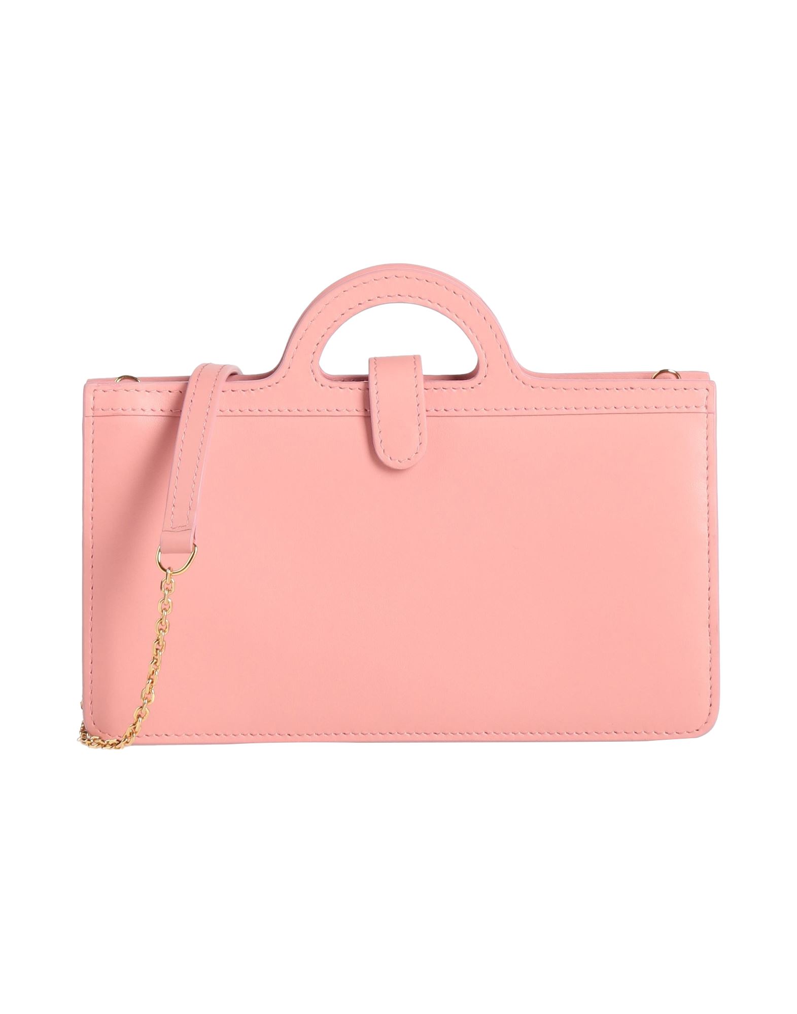 스몰 스타일, 가죽, 브랜드 로고, 솔리드 컬러, 스냅버튼 여밈, 더블 핸들, 메탈 스트랩, 동물성 비섬유 자재 함유, 핸드백. 이미지