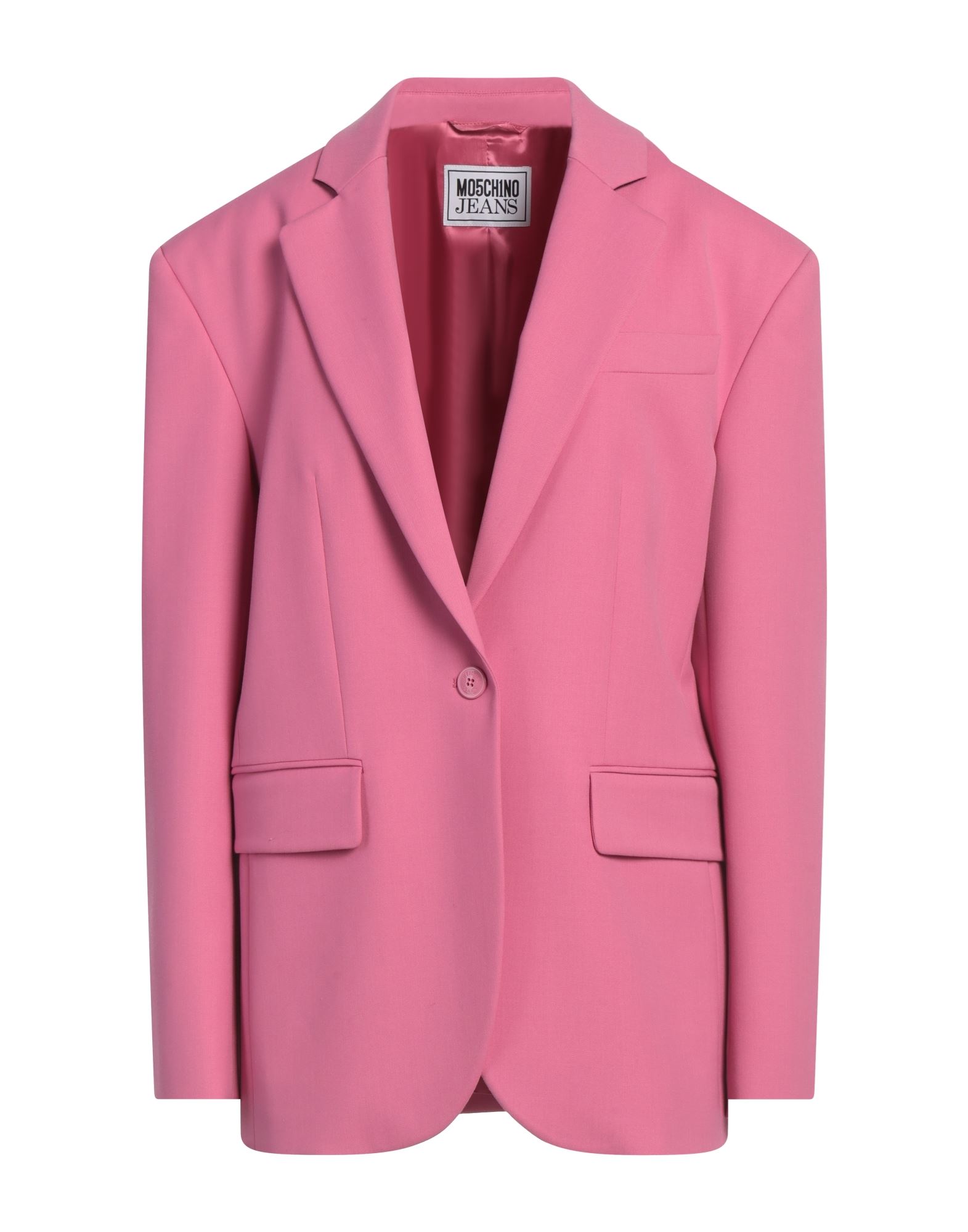 크레이프, 장식 부착 없음, 솔리드 컬러, 라펠, 롱 슬리브, 버튼 여밈, 페이크 포켓, 스트레치, 드라이클리닝, 표백 금지, 건조기 사용불가, 싱글 브레스티드 블레이저. 이미지