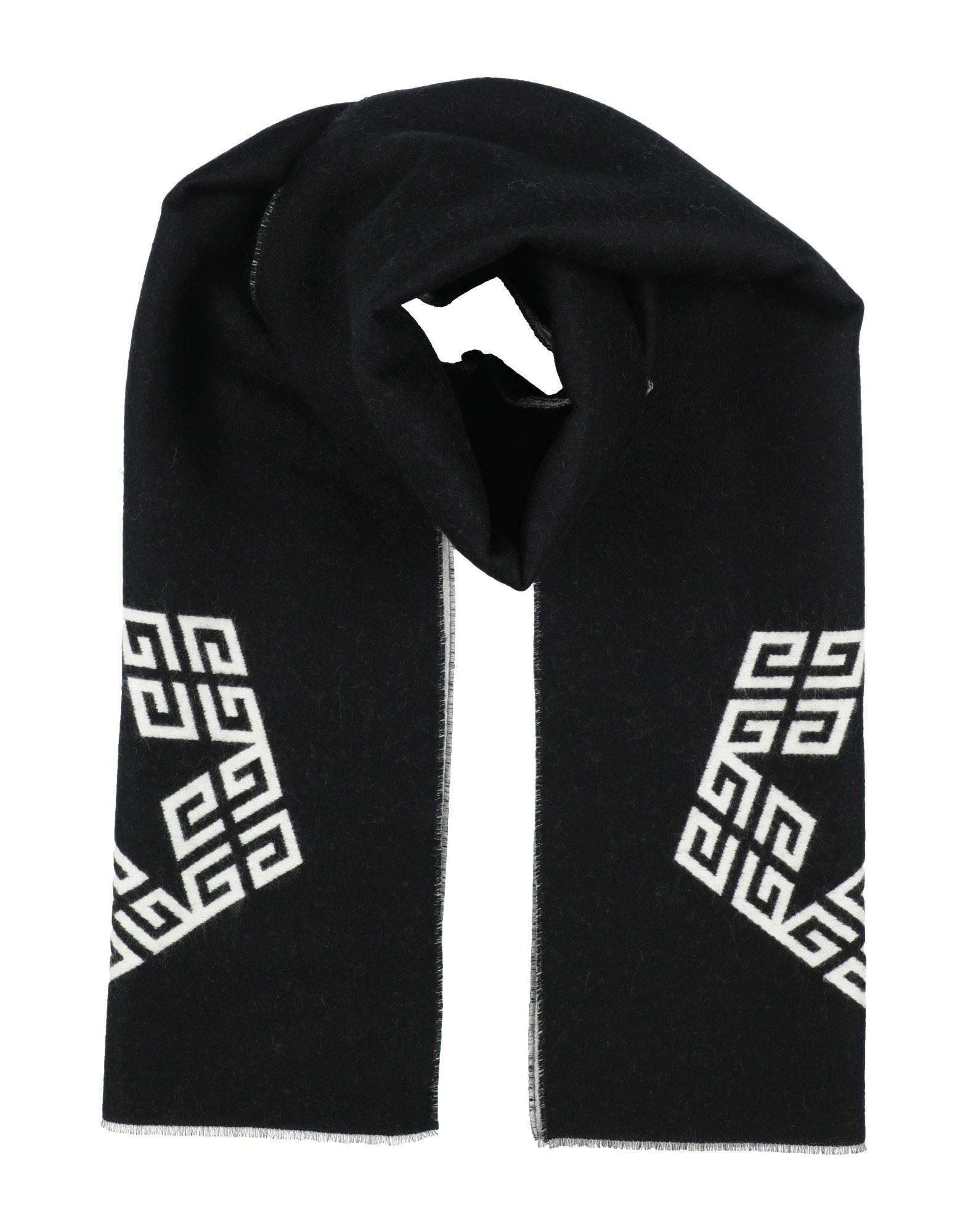 스카프 & 머플러, 플란넬, 투톤 패턴, 브랜드 로고, 드라이클리닝, 표백 금지, 건조기 사용불가. 이미지