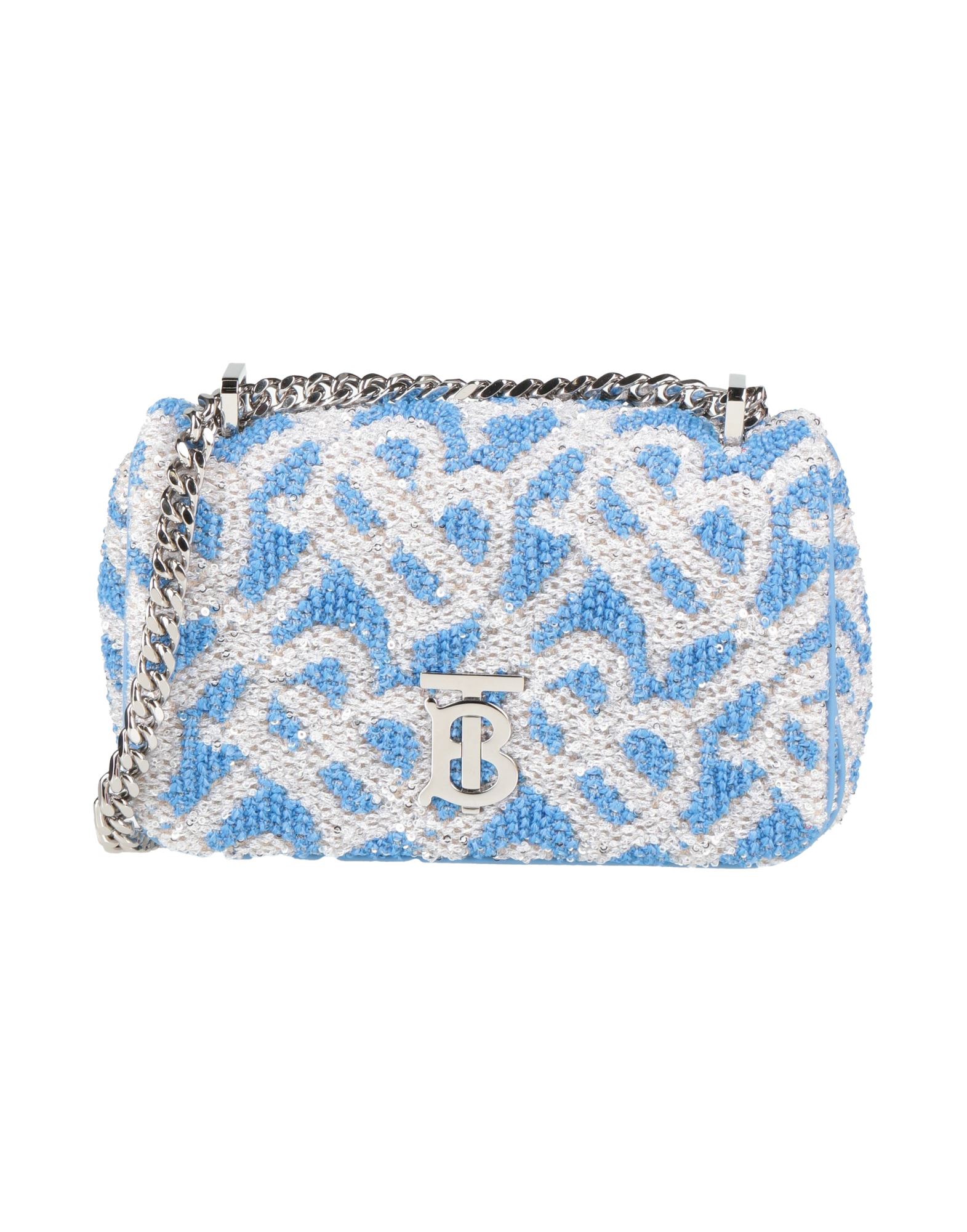 플랩백, 부클레, 로고 디자인, 시퀸, 마그네틱 클로져, 안감있음, 내부 포켓, 메탈 스트랩, 스몰 스타일. 이미지