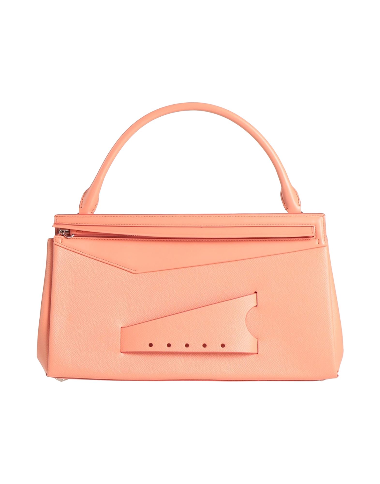 라지 스타일, 가죽, 장식 부착 없음, 솔리드 컬러, 지퍼 여밈, 내부 포켓, 싱글 핸들, 스터드 장식 바닥장식 바닥2, 동물성 비섬유 자재 함유, 토트백. 이미지