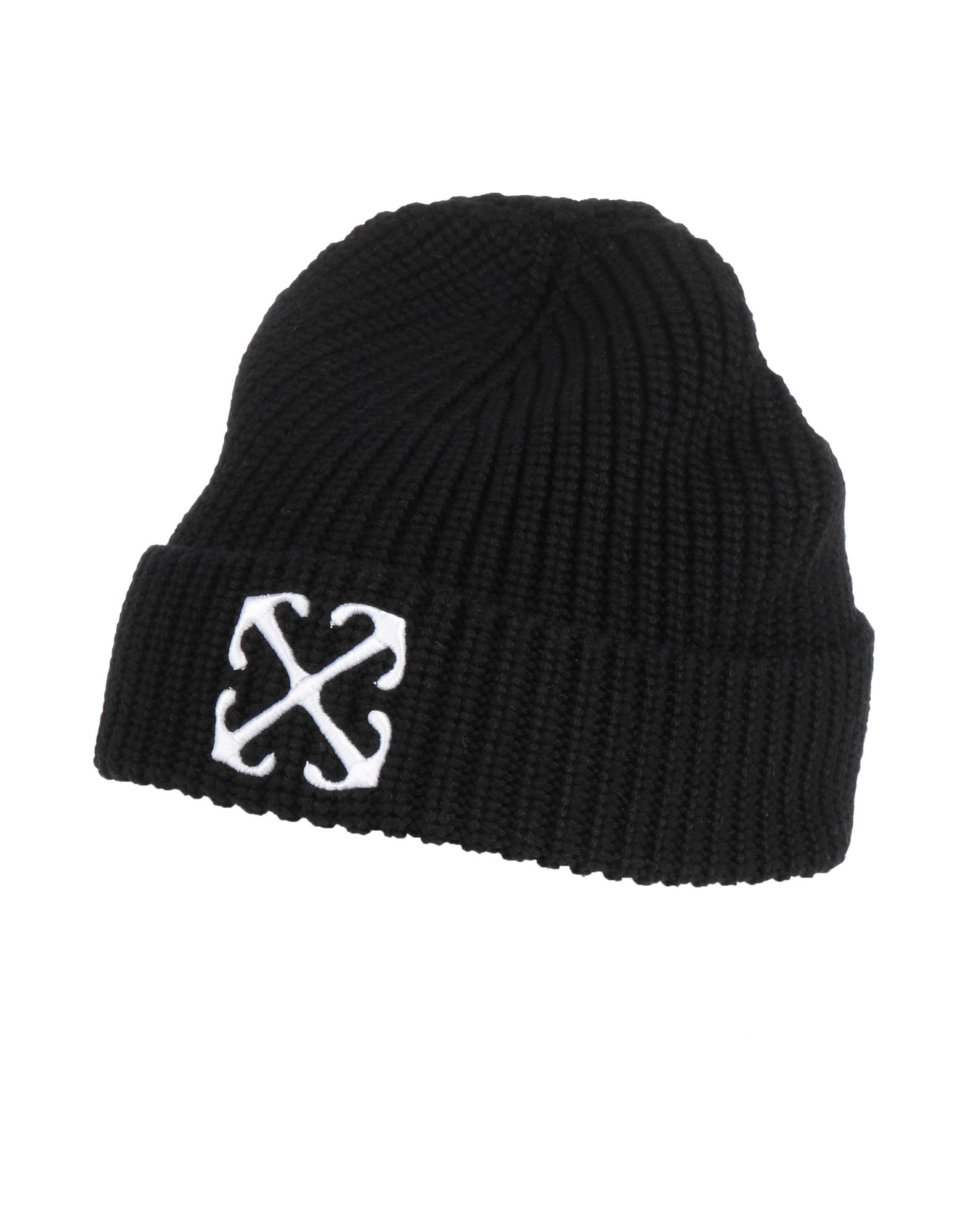 비니, 울, 미드웨이트 니트, 솔리드 컬러, 자수 로고 장식. 이미지