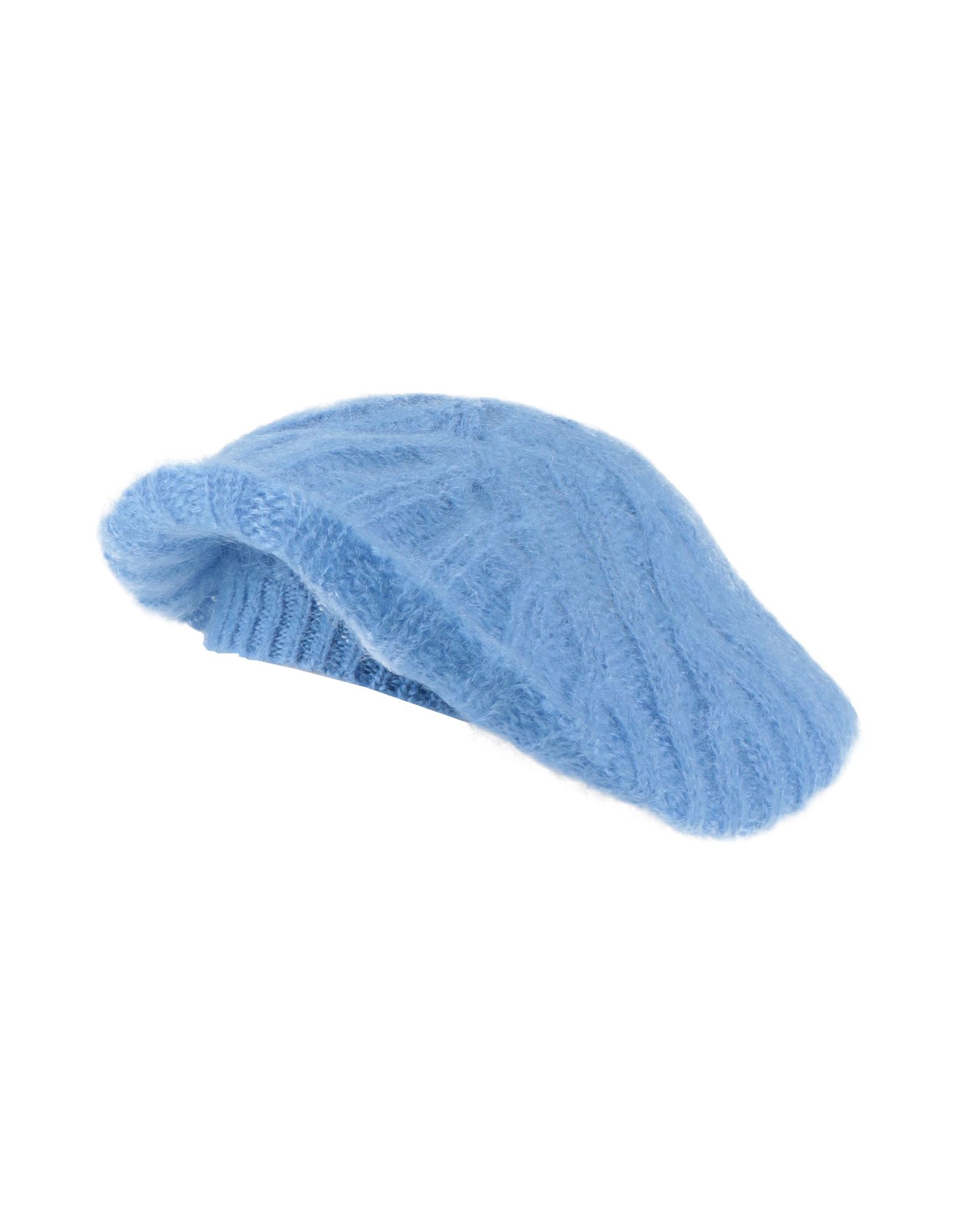 베레모, 니트 소재, 미디엄웨이트 니트, 솔리드 컬러, 자수 로고 장식, 손세탁 또는 드라이클리닝, 표백 금지, 건조기 사용불가. 이미지