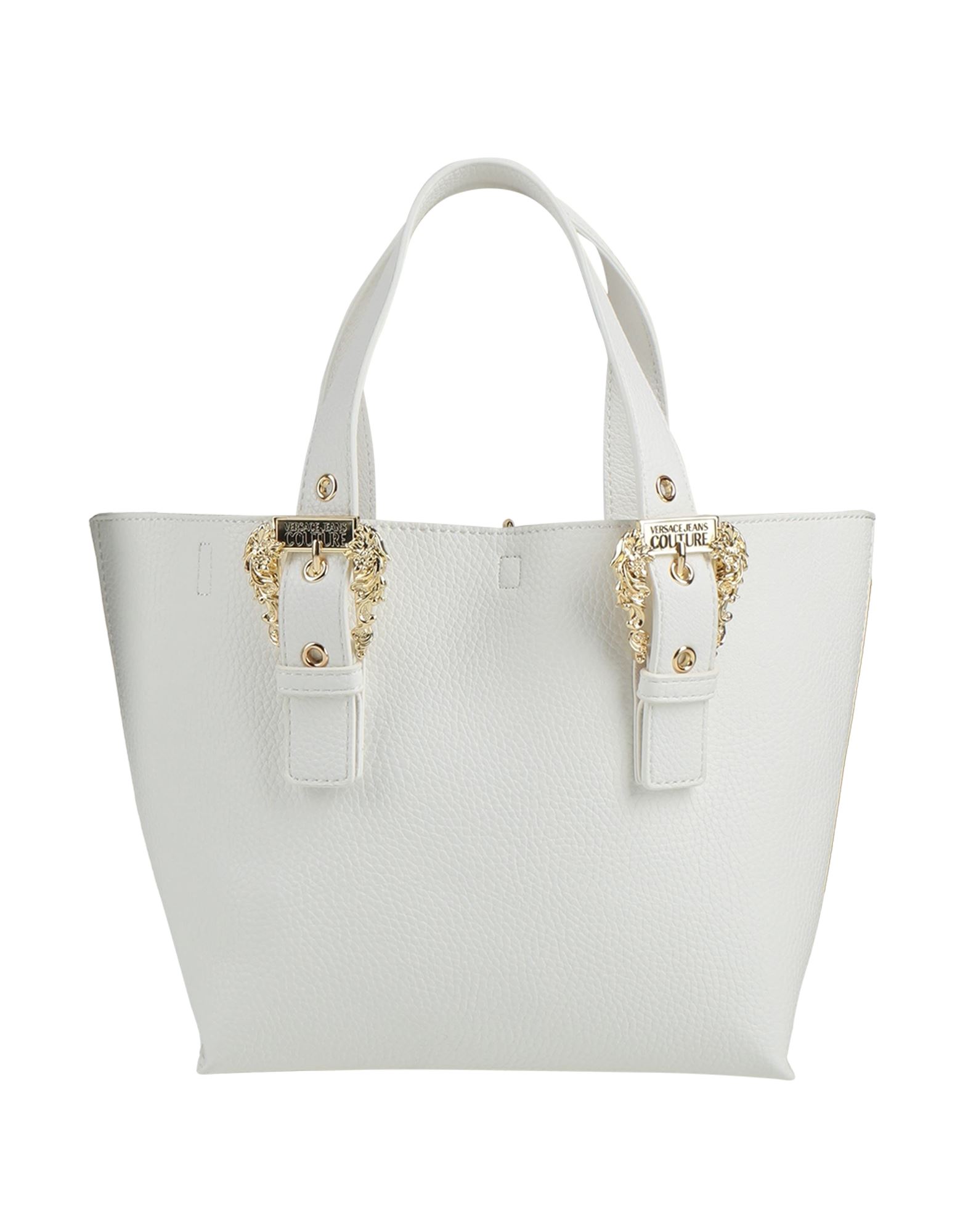 맥시 스타일, 인조가죽, 브랜드 로고, 솔리드 컬러, 클래스프(clasp) 클로져, 안감없음, 더블 핸들, 탈착가능 숄더 스트랩, 쇼퍼백. 이미지