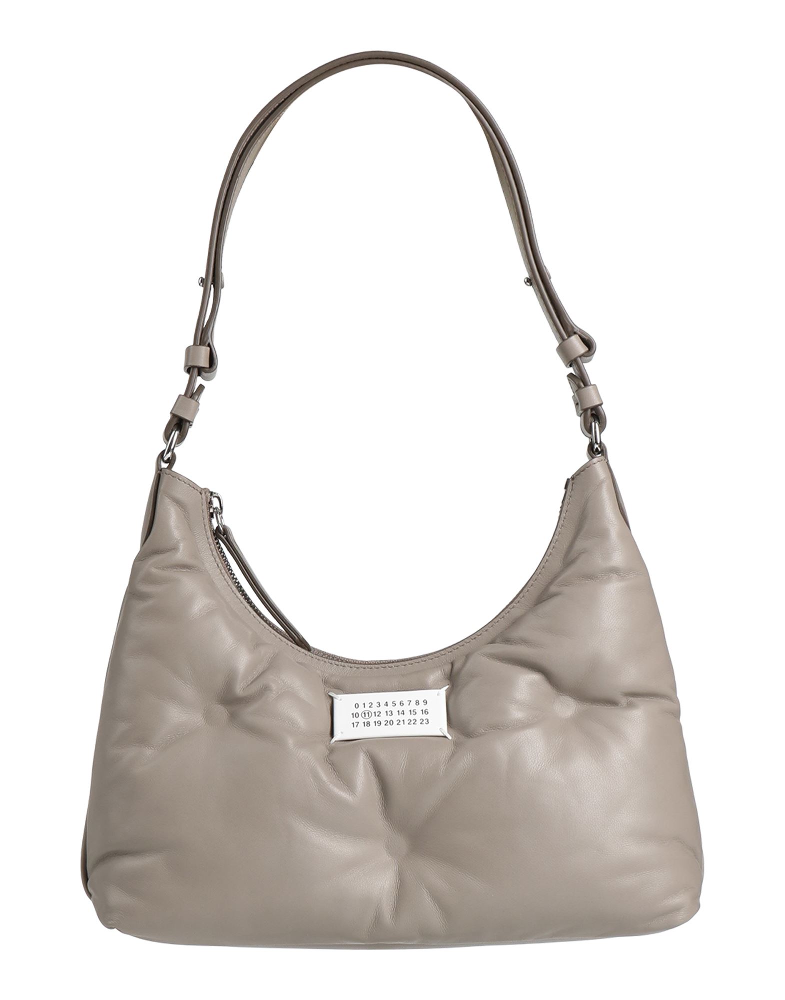 호보백, 미디엄 스타일, 가죽, 브랜드 로고, 장식 디테일 솔리드 컬러, 지퍼 여밈, 안감있음, 내부 지퍼 포켓, 싱글 핸들, 동물성 비섬유 자재 함유. 이미지