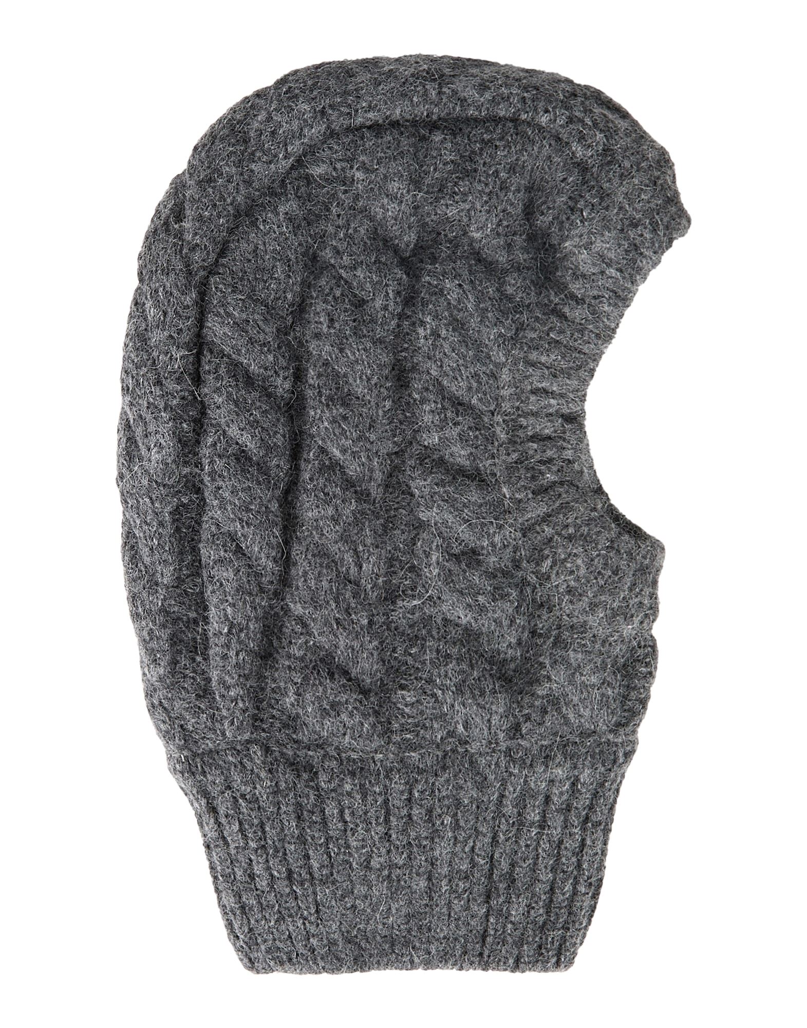 발라클라바, 니트 소재, 미디엄웨이트 니트, 멜란지, 장식 부착 없음, 손세탁 또는 드라이클리닝, 표백 금지, 건조기 사용불가. 이미지