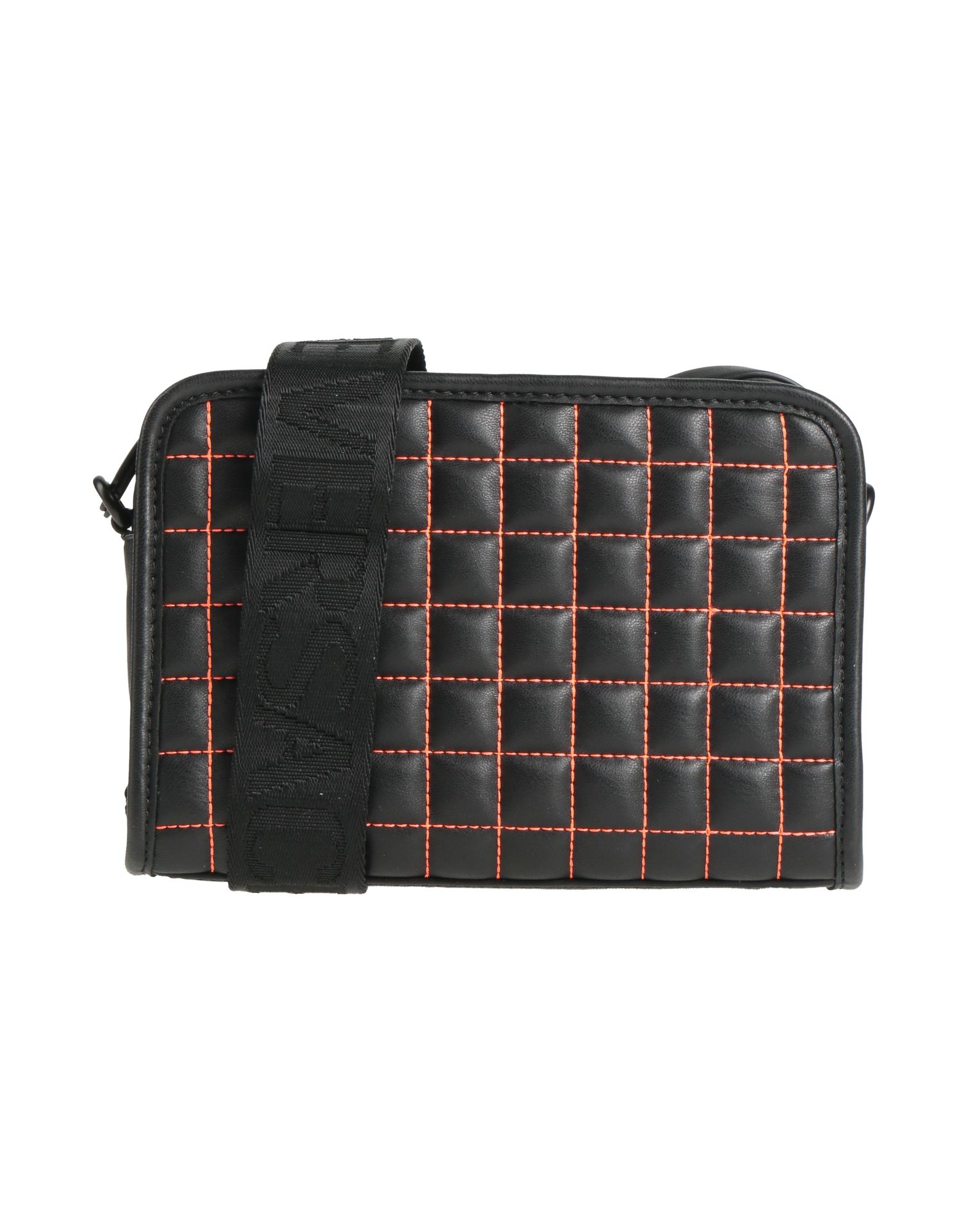 카메라백, 인조가죽, 체크, 브랜드 로고, 지퍼 여밈, 안감있음, 내부 지퍼 포켓, 내부 포켓, 조절가능 숄더 스트랩, 스몰 스타일. 이미지