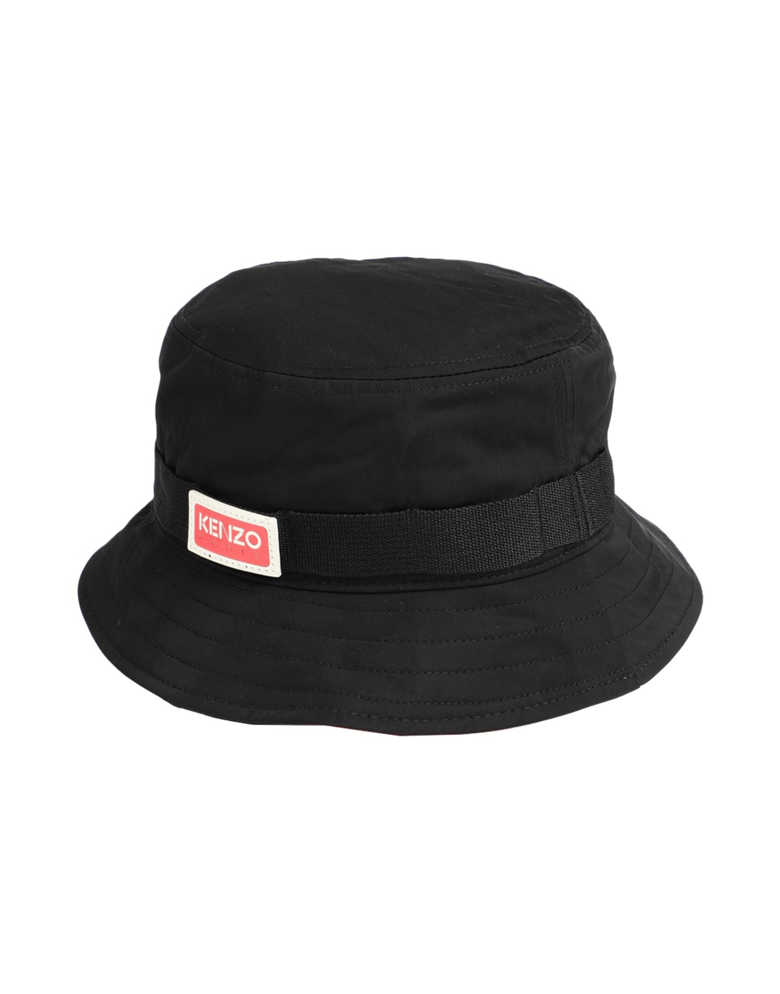 버킷 햇, 테크니컬 패브릭, 솔리드 컬러, 브랜드 로고. 이미지