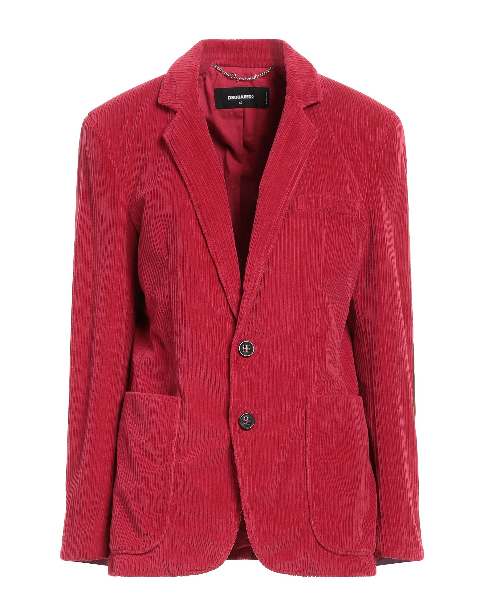 코듀로이, 주트 솔, 장식 효과, 장식 디테일 솔리드 컬러, 라펠, 롱 슬리브, 버튼 커프스, 안감있음, 버튼 여밈, 멀티 포켓, 더블 백 슬릿, 동물성 비섬유 자재 함유, 드라이클리닝, 표백 금지, 건조기 사용불가, 싱글 브레스티드 블레이저. 이미지