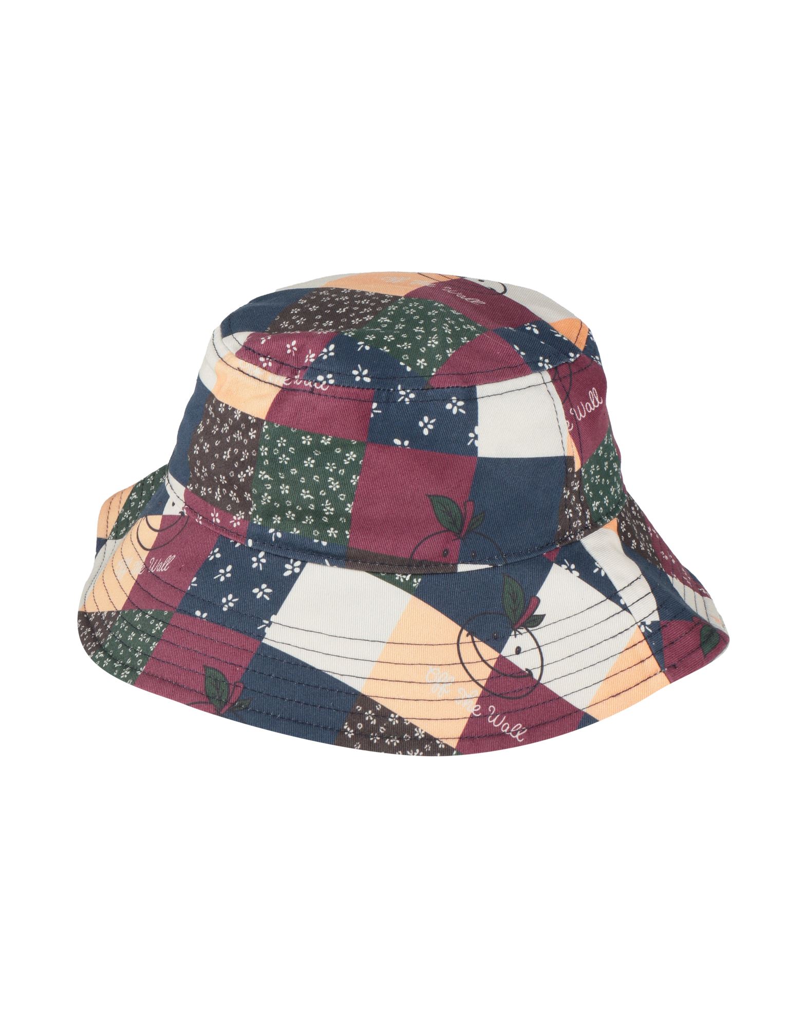 버킷 햇, 개버딘, 패치워크, 브랜드 로고. 이미지