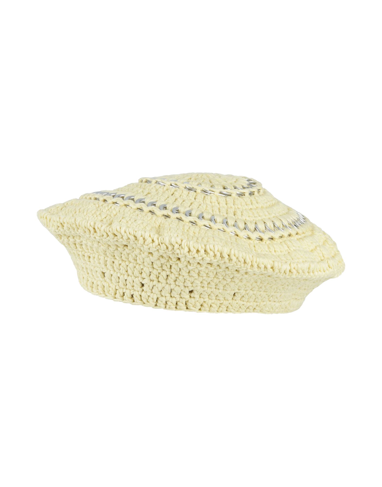 베레모, 니트 소재, 라이트웨이트 니트, 장식 디테일 솔리드 컬러, 장식 효과, 손세탁, 표백 금지, 건조기 사용불가, 다림질 금지. 이미지