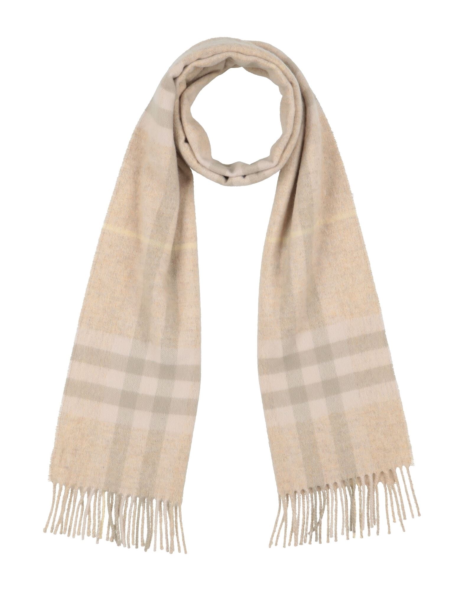 스카프 & 머플러, 캐시미어, 시그니처 프린트, 프린지, 드라이클리닝, 표백 금지, 건조기 사용불가, 다림질 금지. 이미지