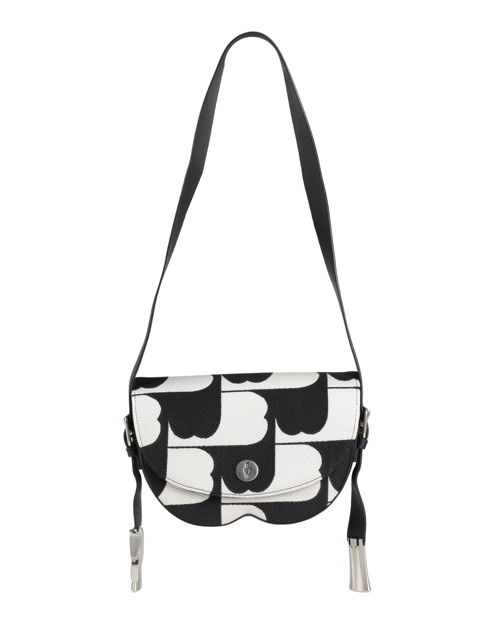 새들백, 가죽, 새틴, 투톤 패턴, 브랜드 로고, 클래스프 클로져, 안감있음, 싱글 핸들, 미디엄 스타일, 동물성 비섬유 자재 함유. 이미지