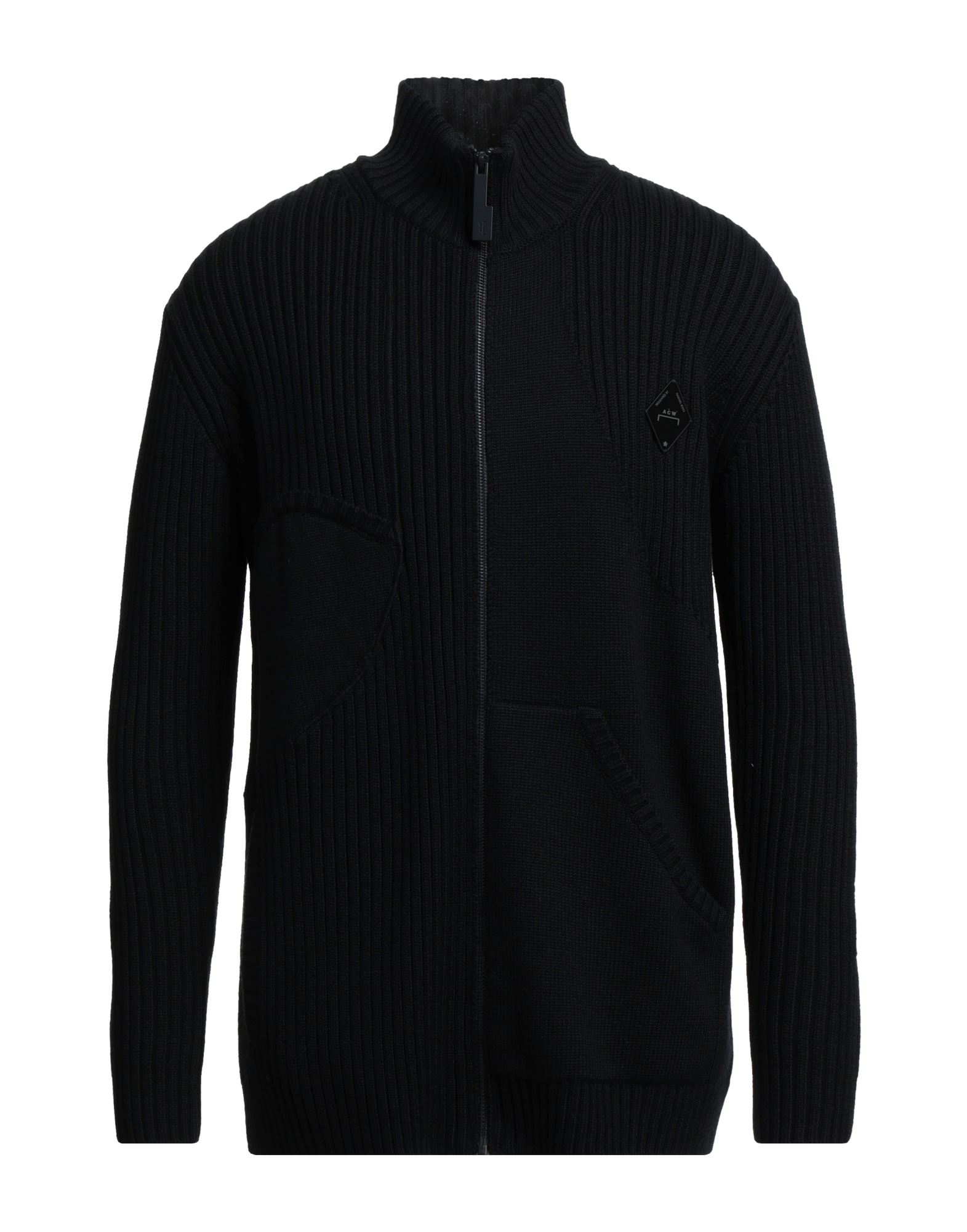 니트 소재, 라이트웨이트 니트, 리브(rib) 조직, 솔리드 컬러, 터틀넥, 롱 슬리브, 멀티 포켓, 지퍼 클로저, 브랜드 로고. 이미지1