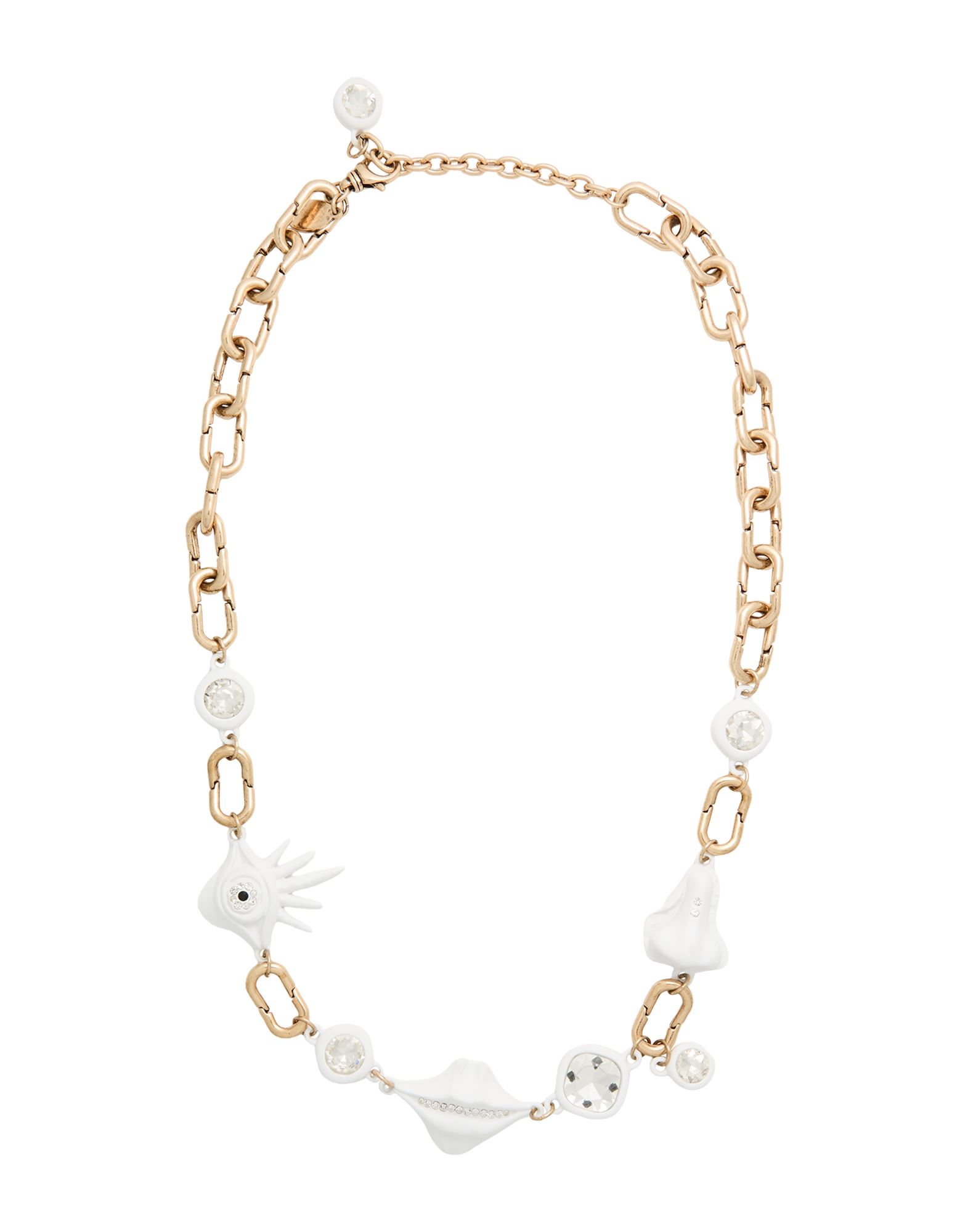 네크리스, 메탈, 크리스탈, 조절가능 훅&체인 클로져. 이미지