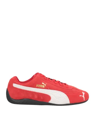 로우탑 스니커즈 & 스포츠 슈즈, puma speedcat og, 주트 솔, 투톤 패턴, 브랜드 로고, 레이스업 여밈, 라운드 토, 가죽 소재의 내부, 고무 밑창, 동물성 비섬유 자재 함유. 이미지
