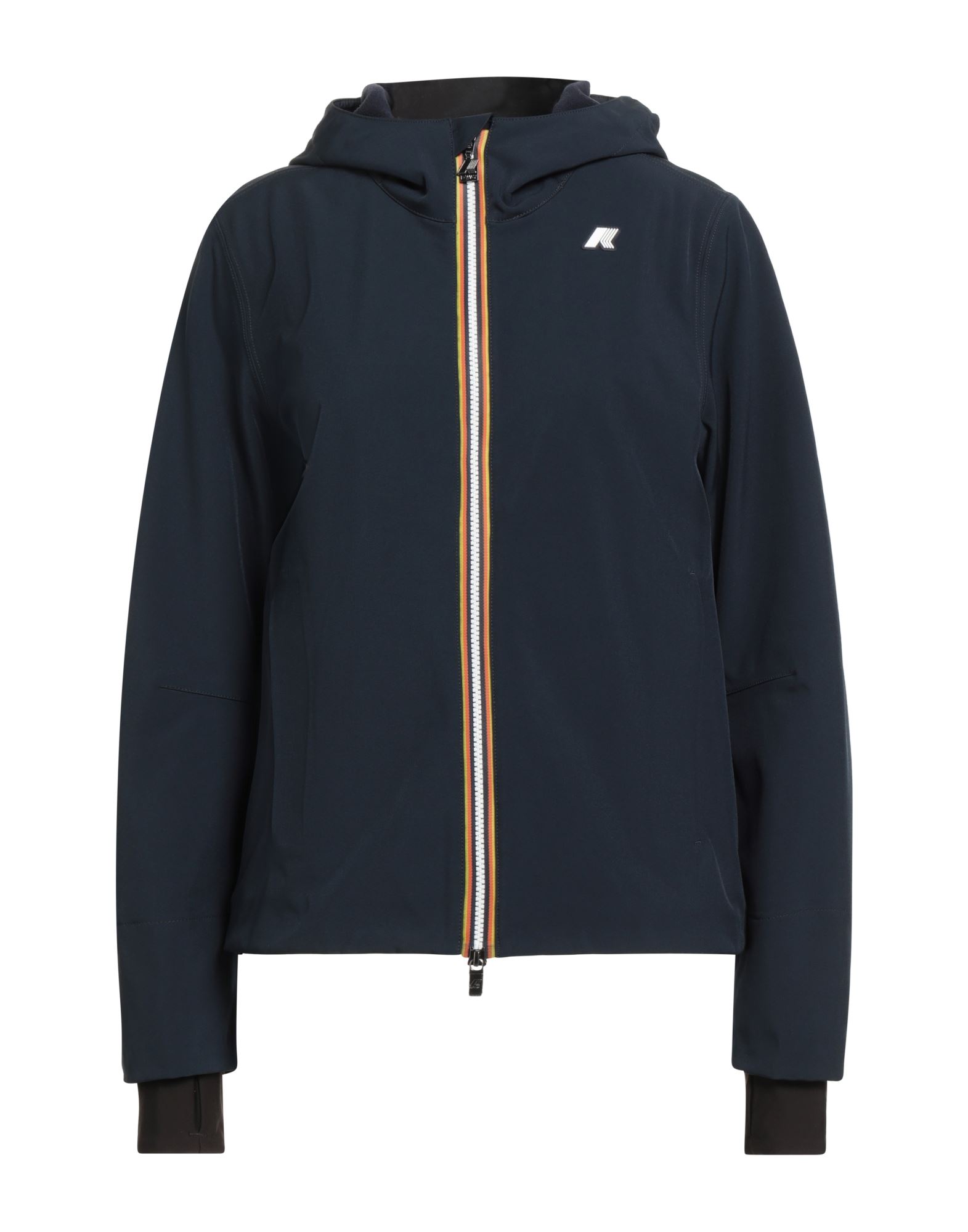 윈드브레이커, 테크니컬 패브릭, 브랜드 로고, 솔리드 컬러, 후드, 롱 슬리브, 안감없음, 지퍼 여밈, 지퍼 포켓, 세탁기로 세탁, 표백 금지, 건조기 사용가능. 이미지