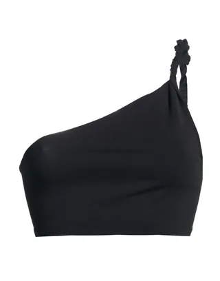 스포츠 탑, 저지, 스트레치 패브릭, 솔리드 컬러, 장식 부착 없음, 원 숄더, 세탁기로 세탁, 표백 금지, 건조기 사용불가, 이 브랜드는 사이즈가 작게 나옵니다, 스포츠 및 기타 활동에 뛰어난 퍼포먼스와 편안함 제공. 이미지