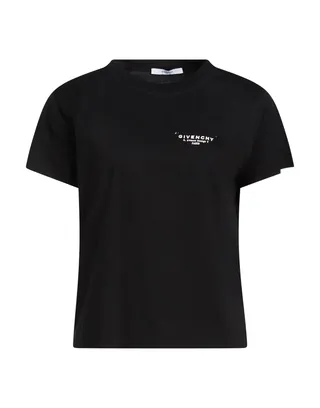 로고 프린트 티셔츠, 저지, 프린트 디테일 솔리드 컬러, 장식 부착 없음, 크루넥, 쇼트 슬리브, 세탁기로 세탁, 표백 금지, 건조기 사용불가. 이미지