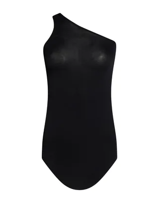 원숄더 탑, 저지, 솔리드 컬러, 장식 부착 없음, 손세탁, 표백 금지, 건조기 사용불가. 이미지