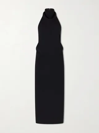 KHAITE의 '록산느' 드레스는 더블 페이스 크레이프 소재로 제작되어 유연하면서도 절제된 실루엣을 선사합니다. 드레이프가 들어간 카울 넥라인이 백리스 디자인으로 이어져, 가림과 드러냄의 매력적인 대비를 보여줍니다. 길고 정교한 라인으로 움직임에 따라 조용하고 자신감 넘치는 관능미를 자아냅니다. 이미지