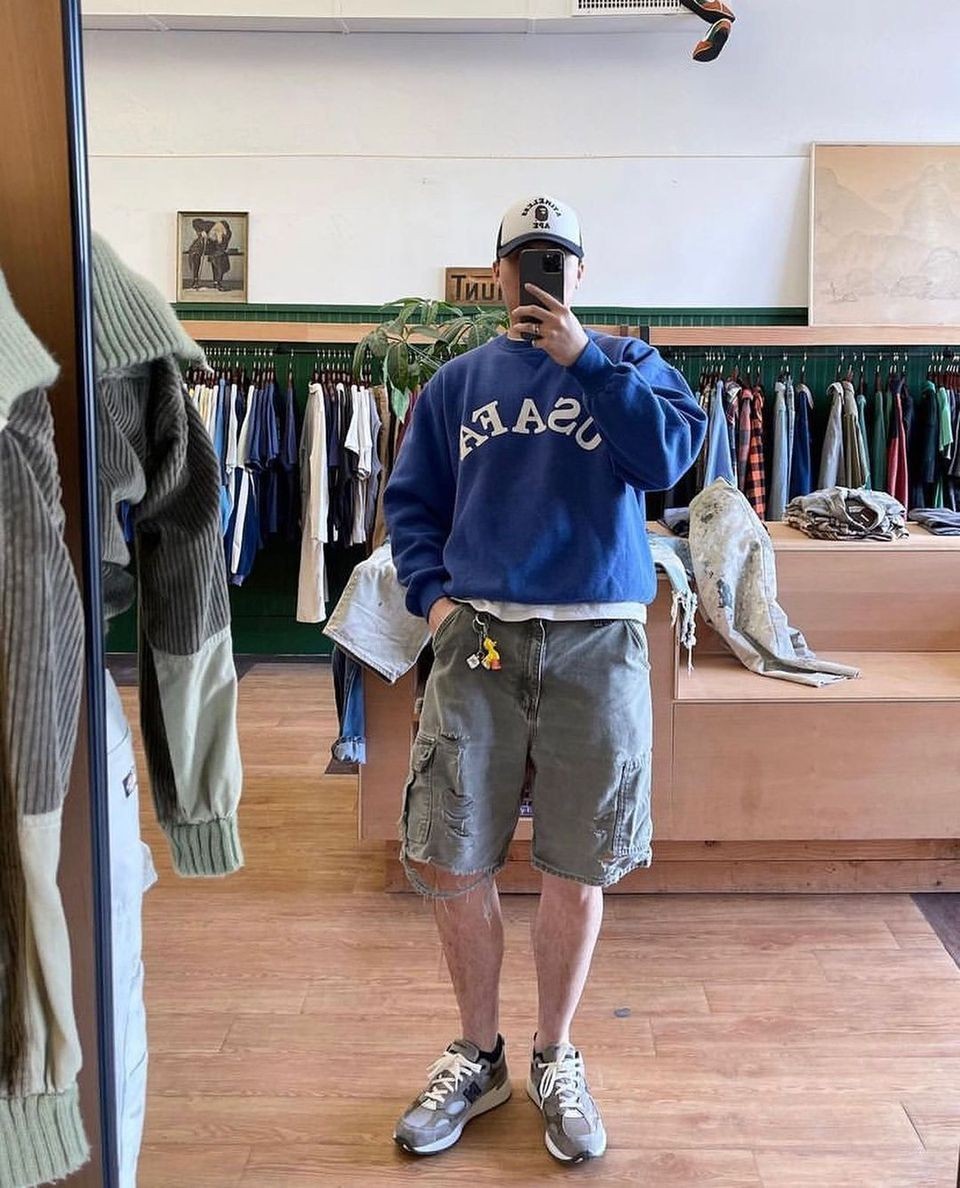 시원하게 하프 팬츠로 입자🍃⁠ 이미지