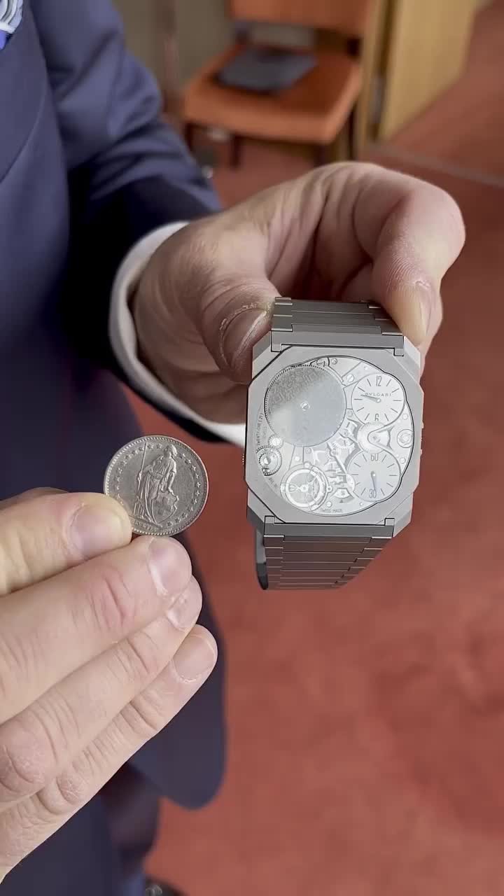 동전만큼 얇은 시계⌚️🪙@불가리 옥토 피니씨모⁠ 이미지