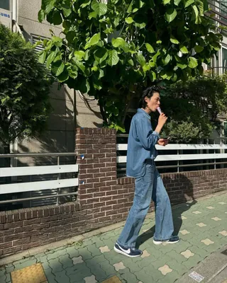 요즘 날씨엔 청셔츠 청청👔👖 이미지