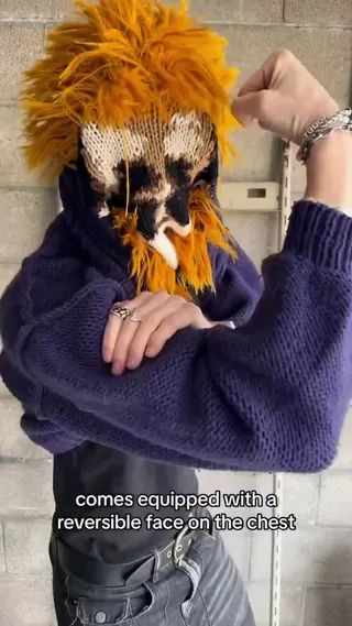 더블릿의 리버시블 마스크 니트😈👹 이미지