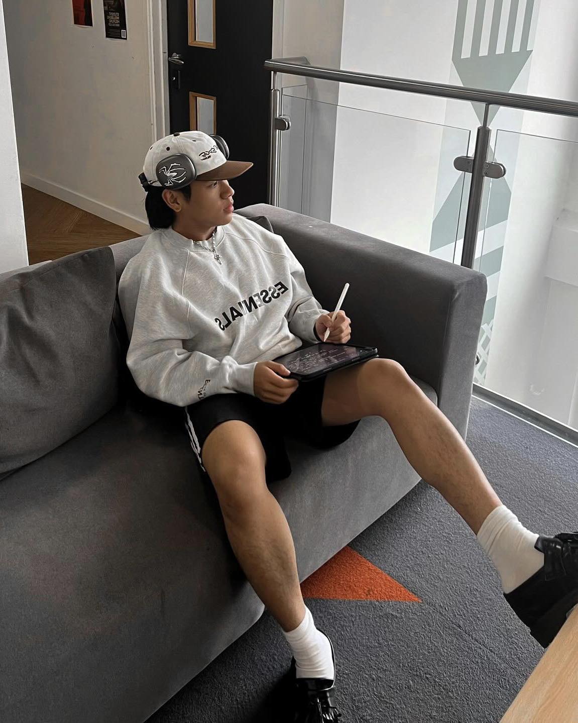 조금이라도 서늘할 때 긴팔 쇼츠🎚️ 이미지